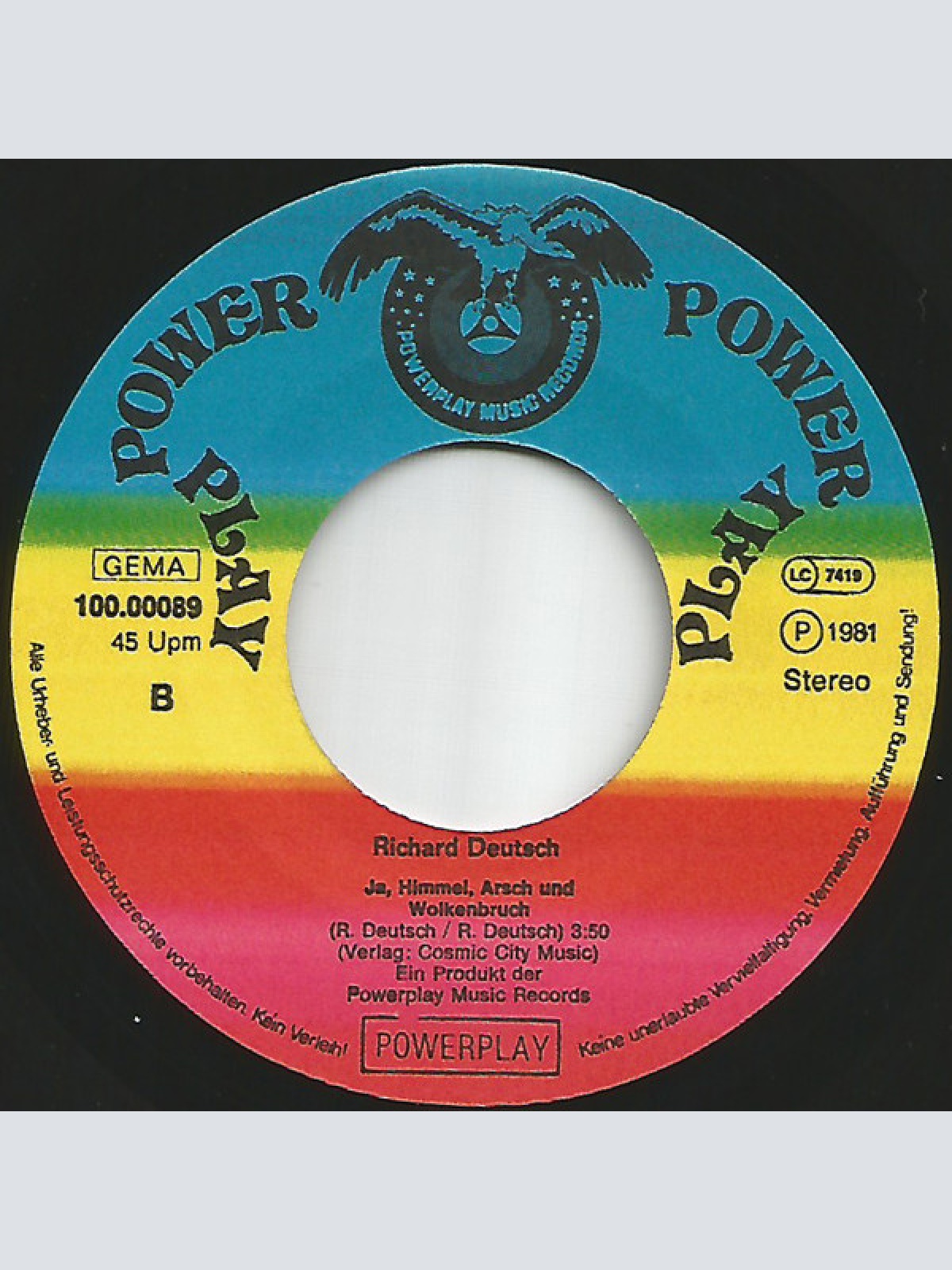 Vinyl / Richard Deutsch (2) - I Bin A Jogger