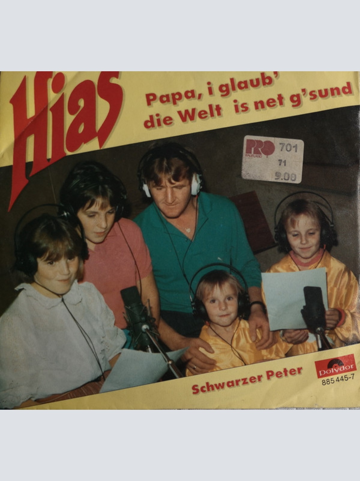 Vinyl / Hias - Papa I Glaub' Die Welt Is Net G'sund / Schwarzer Peter