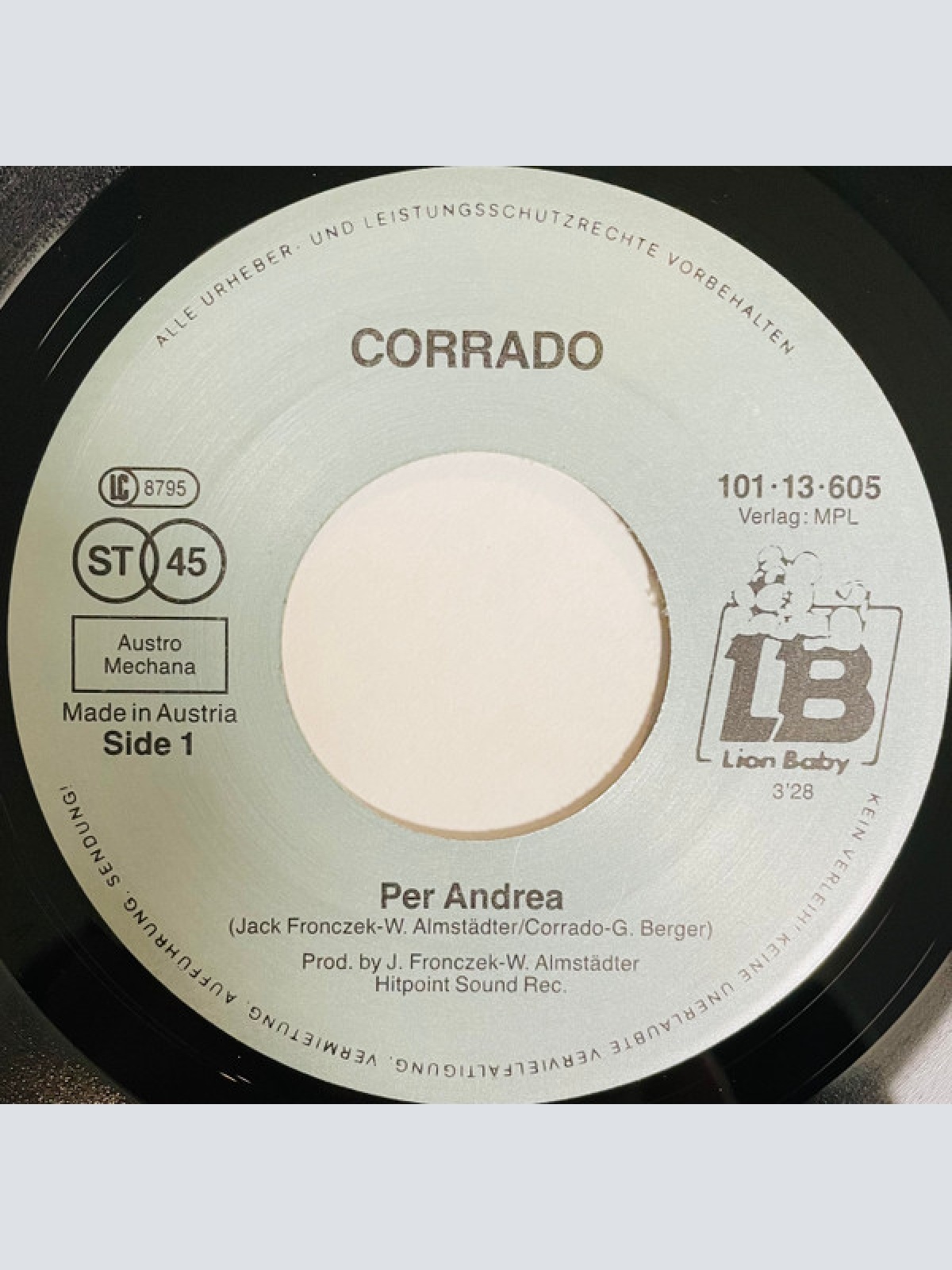 Vinyl / Corrado (10) - Per Andrea
