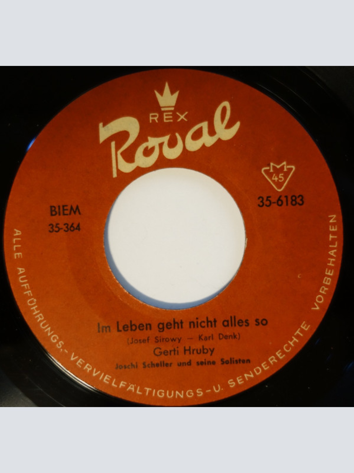 Vinyl / Gerti Hruby - Im Leben Geht Nicht Alles So...