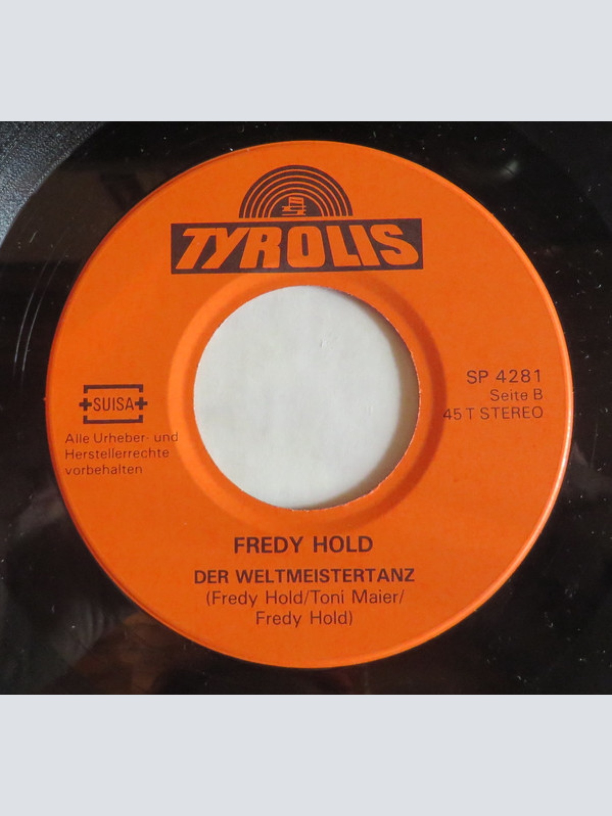 Vinyl / Fredy Hold - Und Alles nur Wegen Dem Jagatee