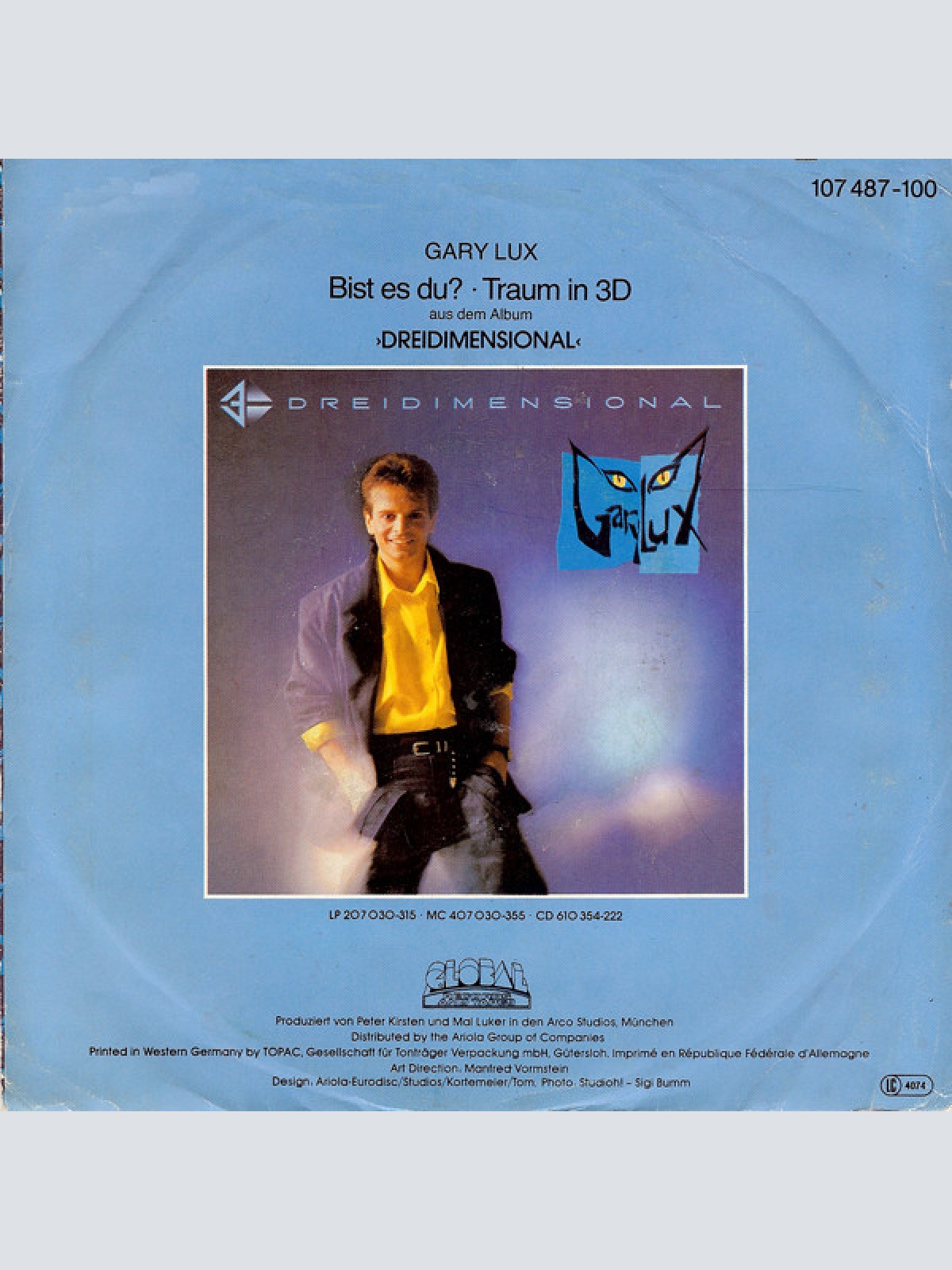 Vinyl / Gary Lux - Bist Es Du?