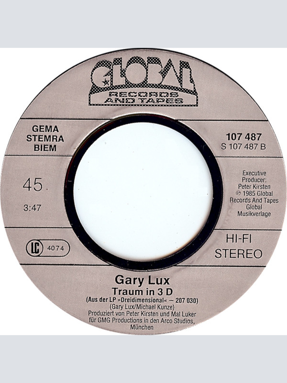 Vinyl / Gary Lux - Bist Es Du?