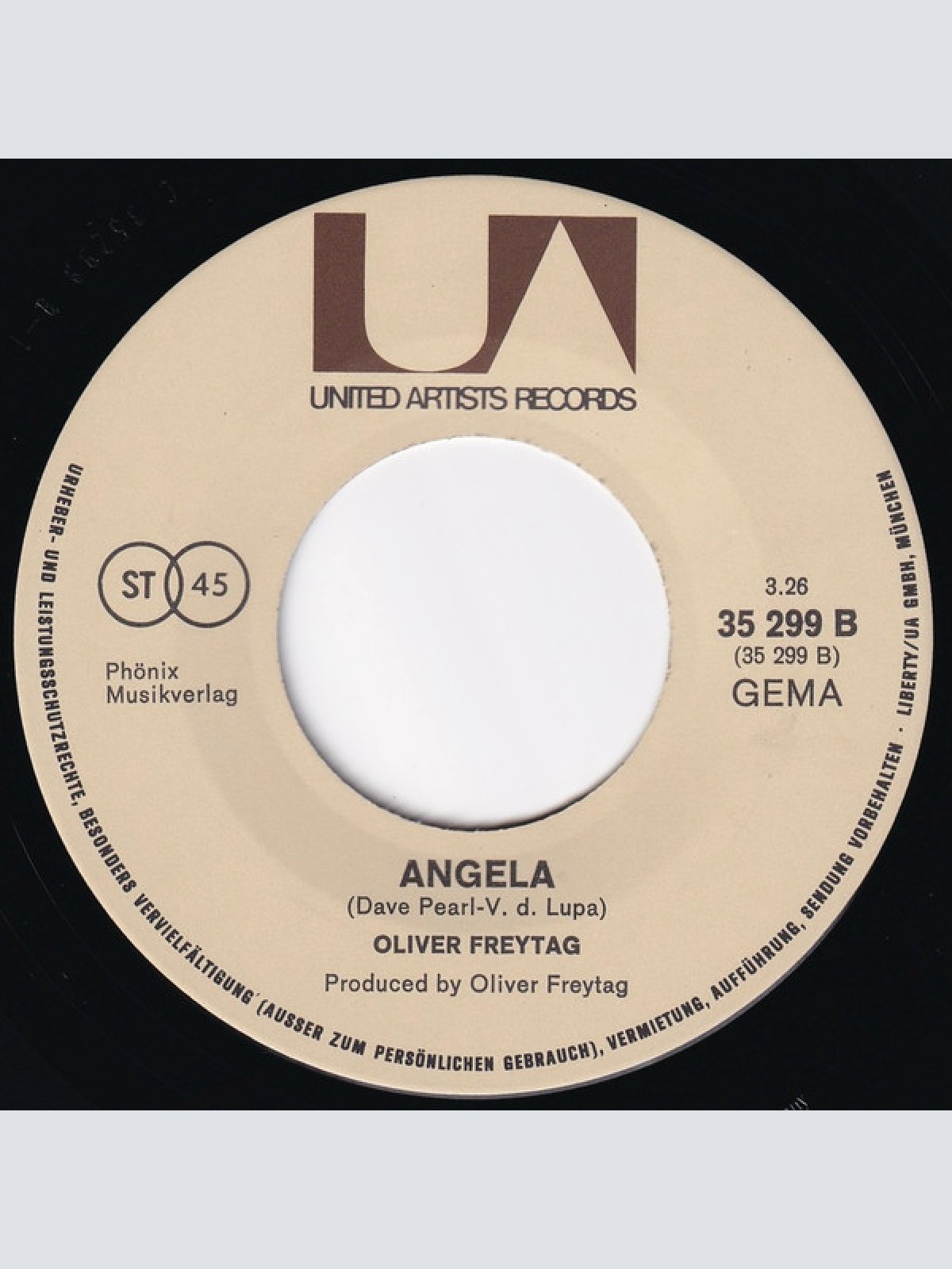 Vinyl / Oliver Freytag - Ich Hab' Einen Frosch Im Hals / Angela