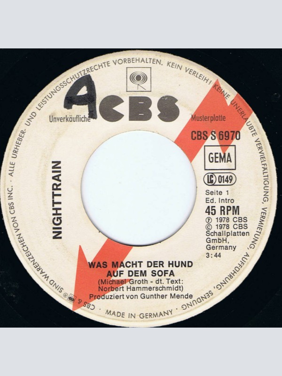 Vinyl / Nighttrain (2) - Was Macht Der Hund Auf Dem Sofa