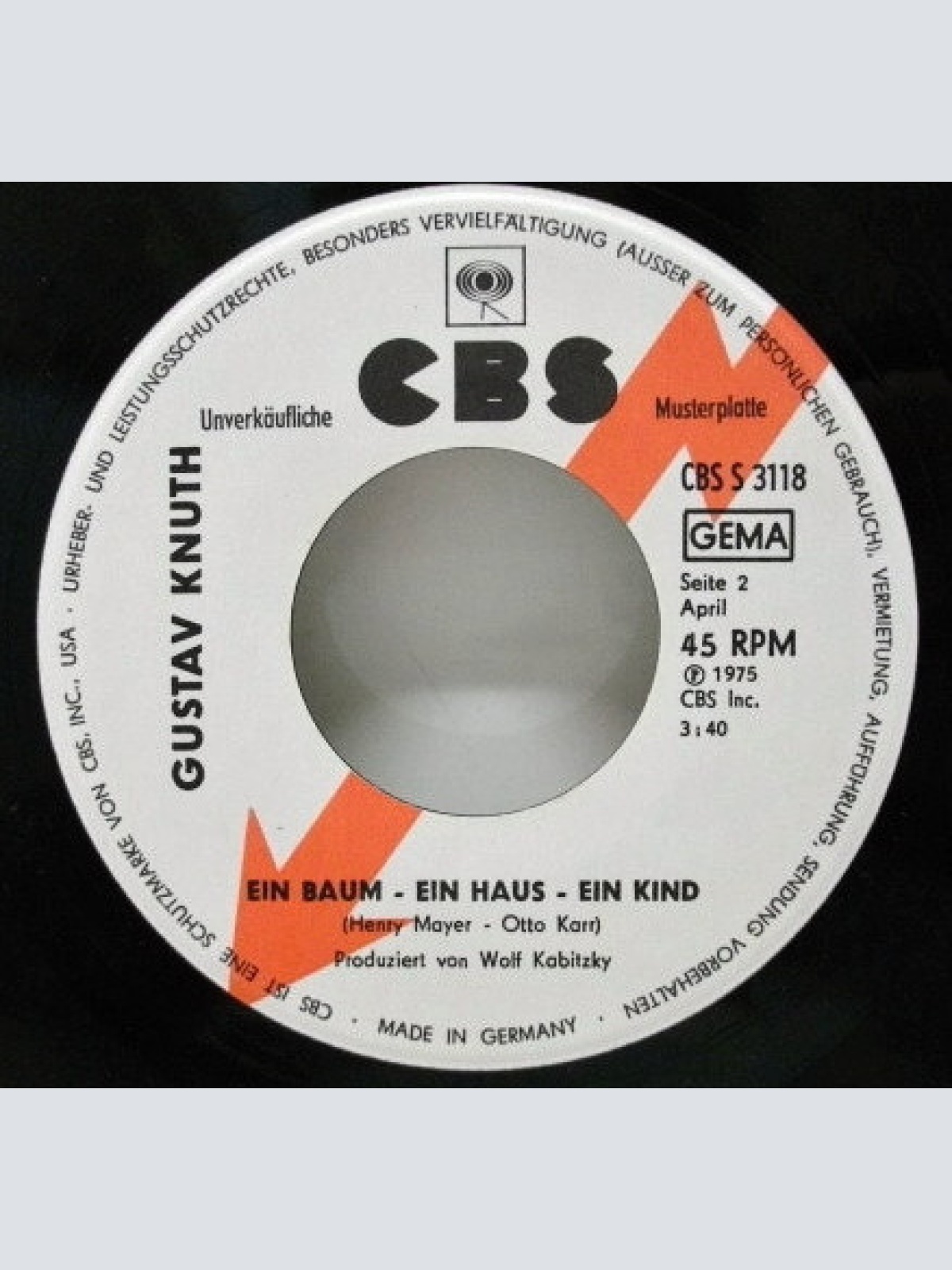 Vinyl / Gustav Knuth - Wer Weiss Die Antwort, Wer Weiss, Warum