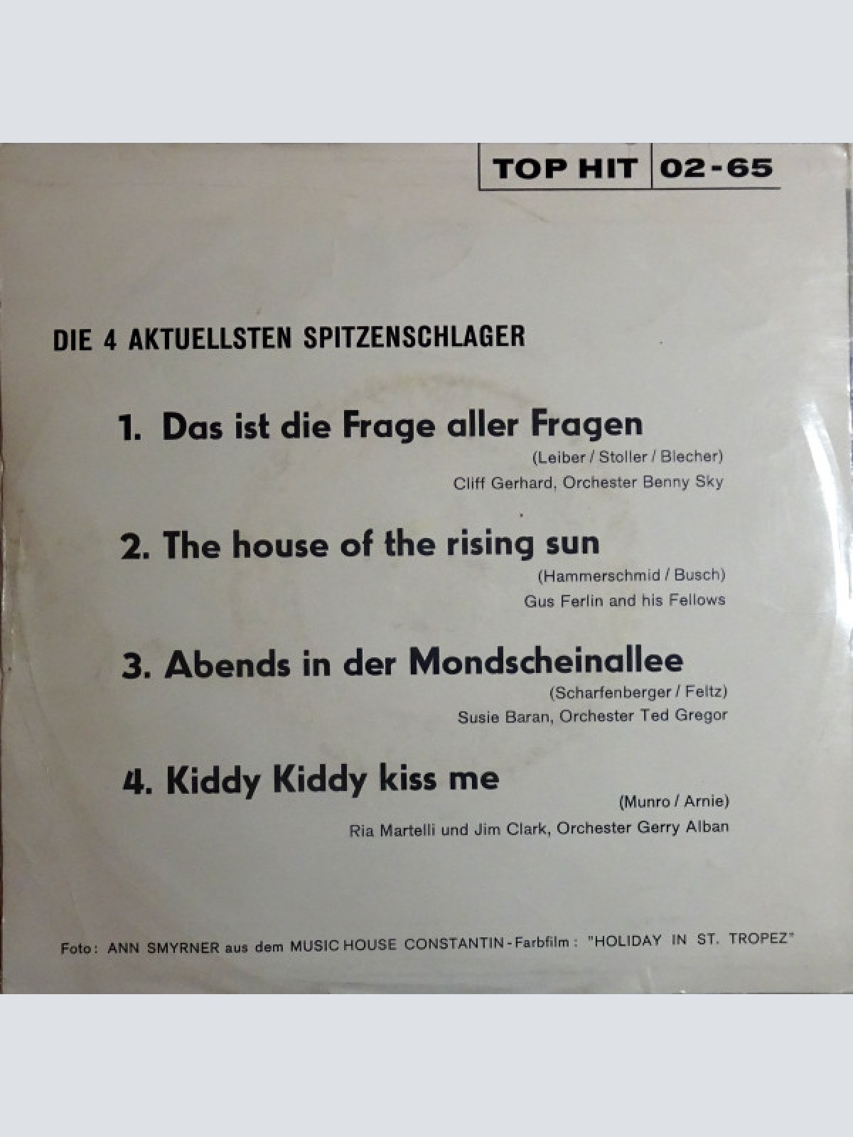 Vinyl / Various - Das Ist Die Frage Aller Fragen