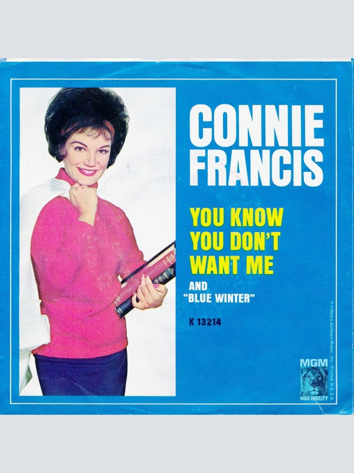 Vinyl / Connie Francis - Blue Winter / You Know You Don't Want Me