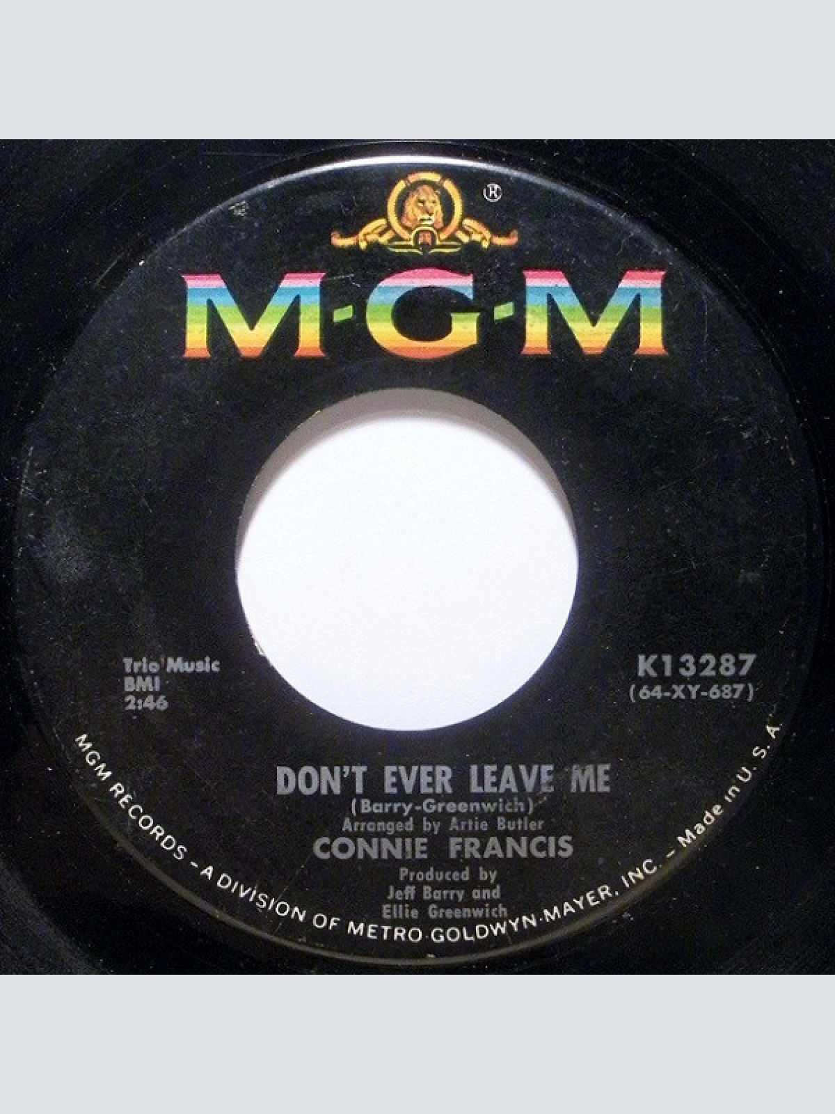 Vinyl / Connie Francis - Don't Ever Leave Me