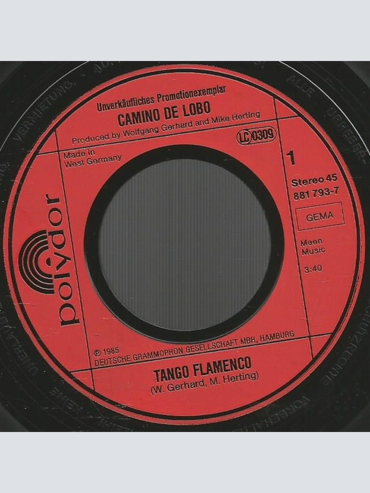 Vinyl / Camino De Lobo - Tango Flamenco