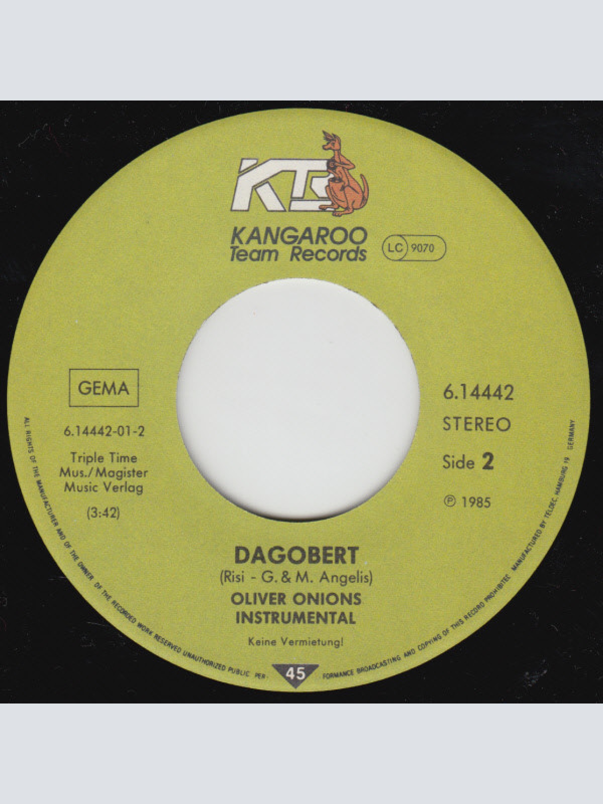 Vinyl / Oliver Onions - Supernoses / Dagobert