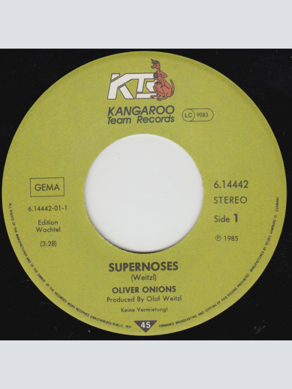 Vinyl / Oliver Onions - Supernoses / Dagobert