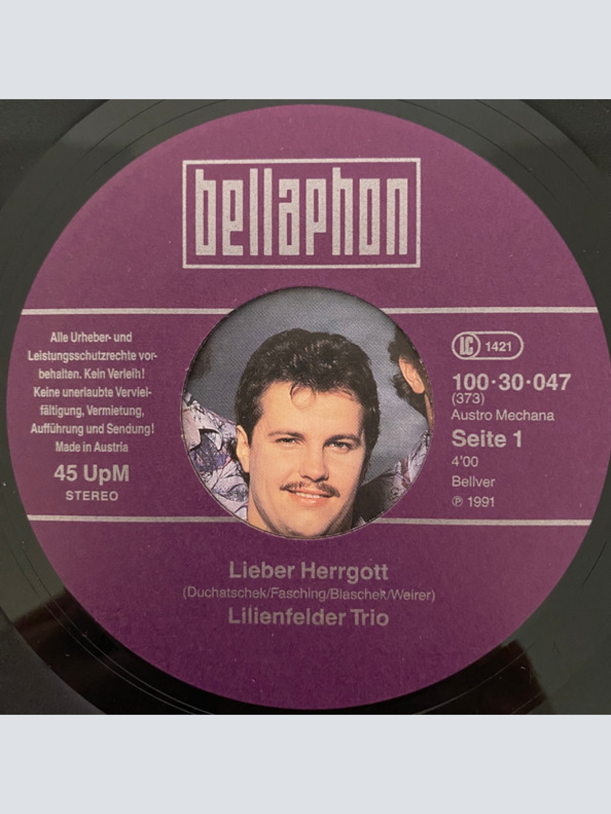 Vinyl / Lilienfelder Trio - Lieber Herrgott / Wieder In Der Heimat