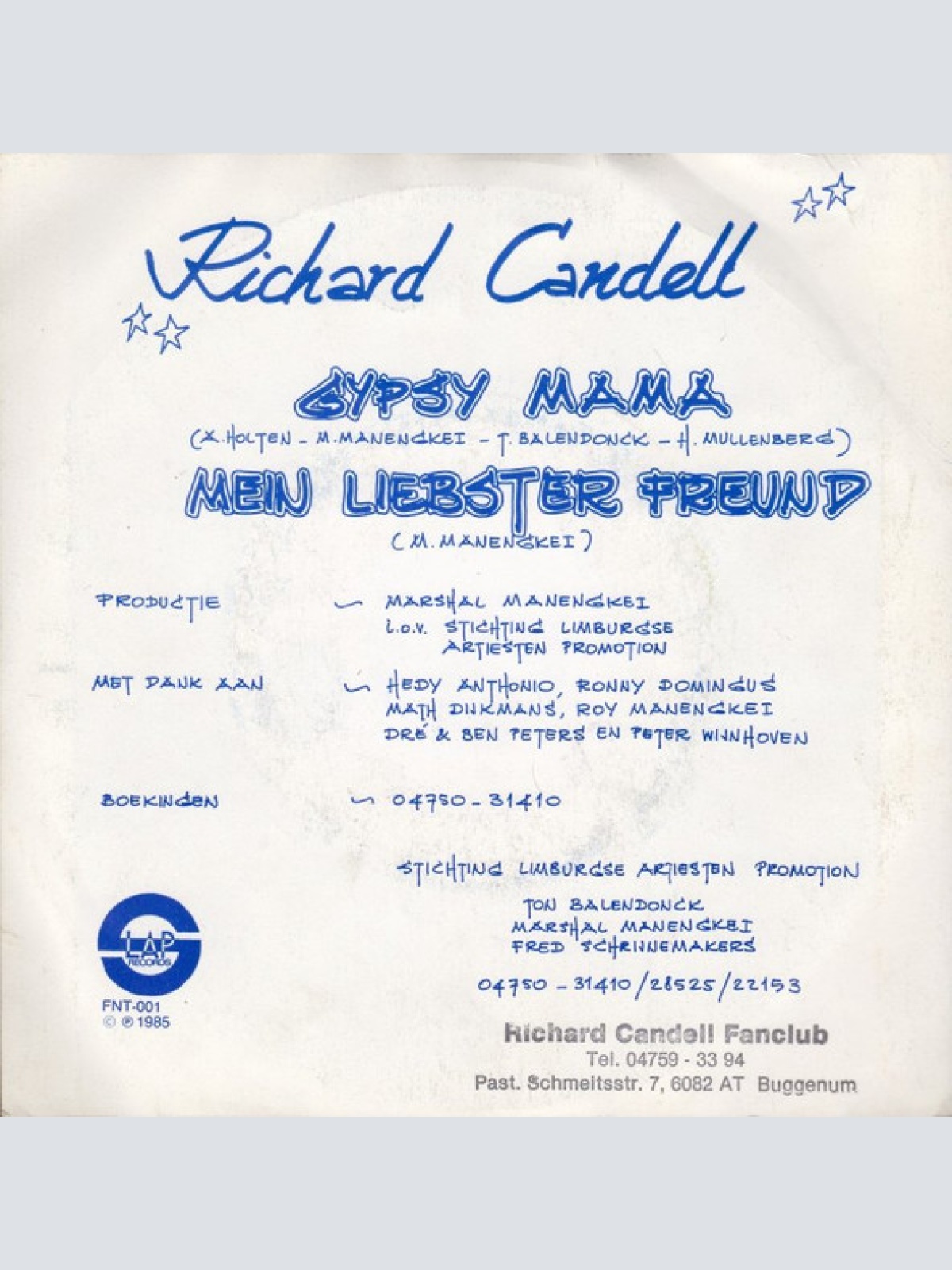 Vinyl / Richard Candell - Gypsy Mama