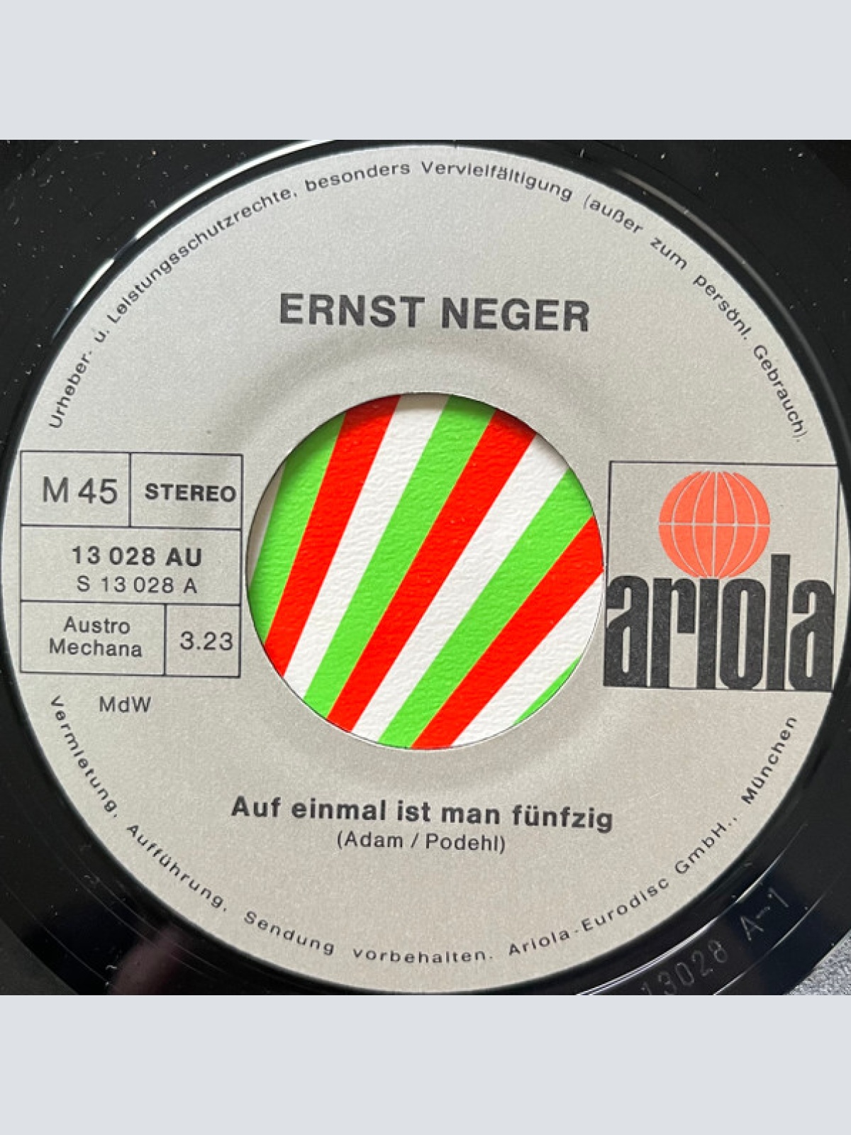 Vinyl / Ernst Neger - Auf Einmal Ist Man Fünfzig / Alter Schützt Vor Torheit Nicht