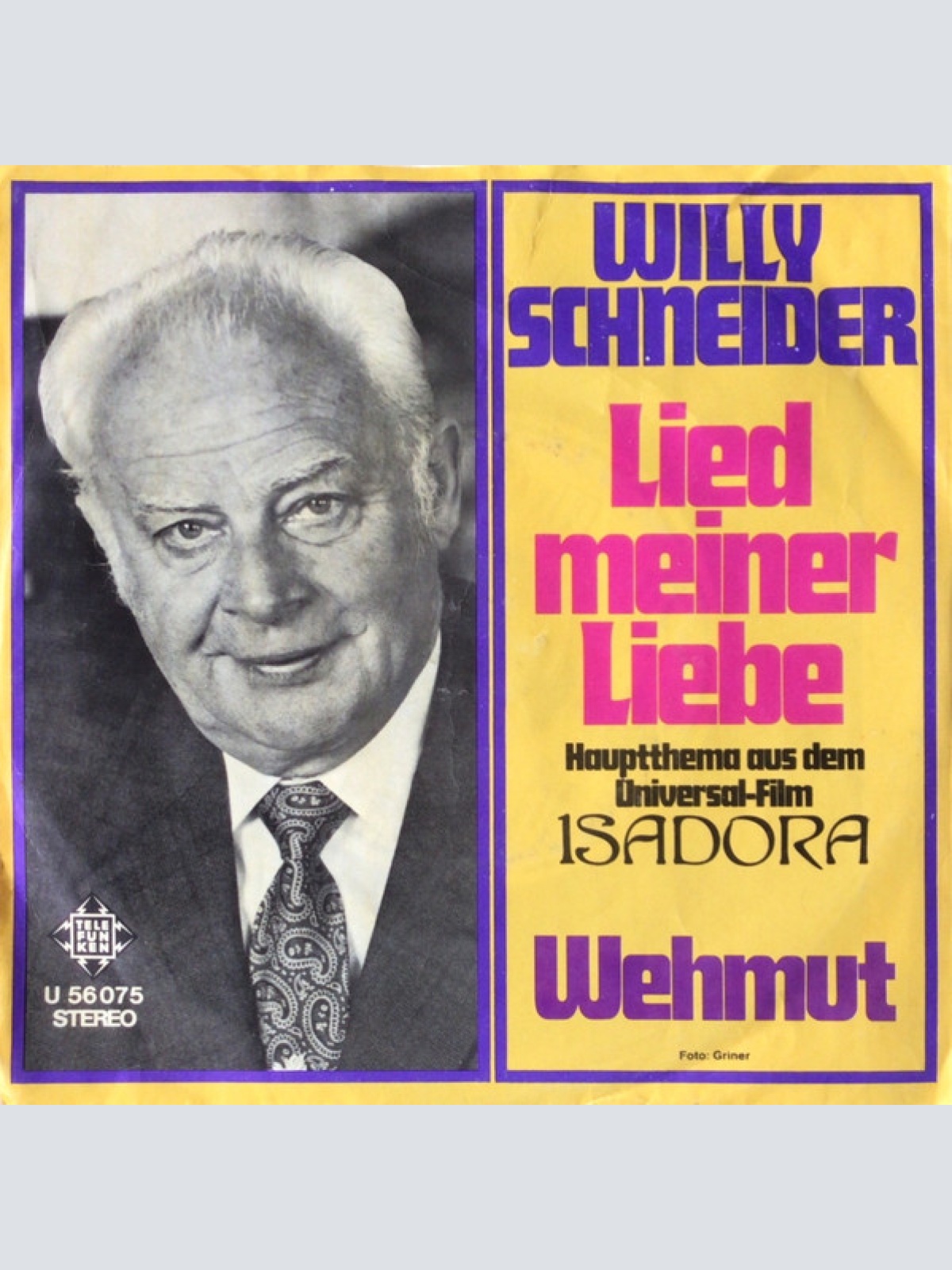 Vinyl / Willy Schneider - Lied Meiner Liebe