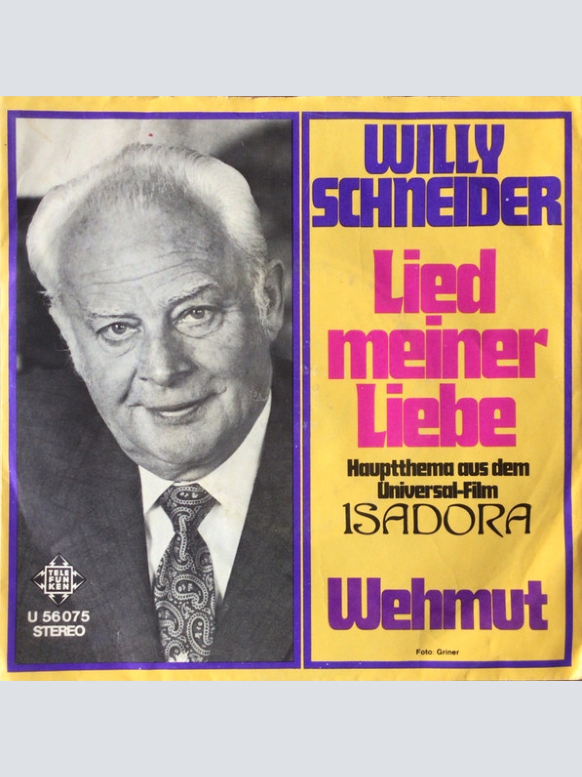 Vinyl / Willy Schneider - Lied Meiner Liebe
