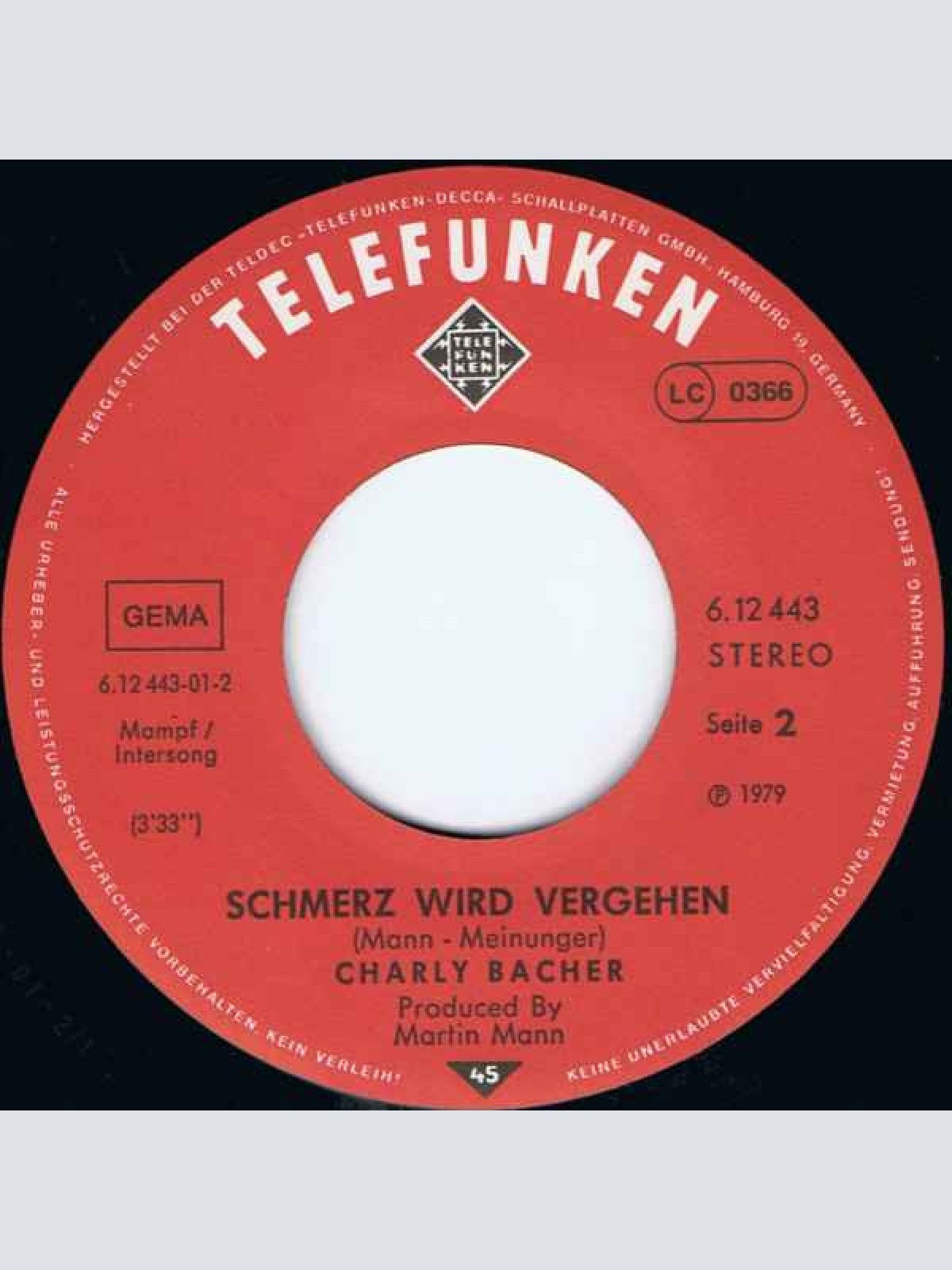 Vinyl / Charly Bacher - Was Die Leute Sagen