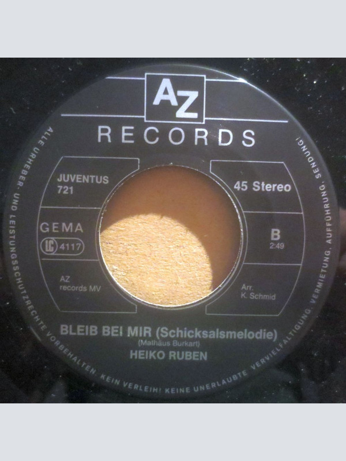 Vinyl / Heiko Ruben - Sehnsucht Nach Baden-Baden