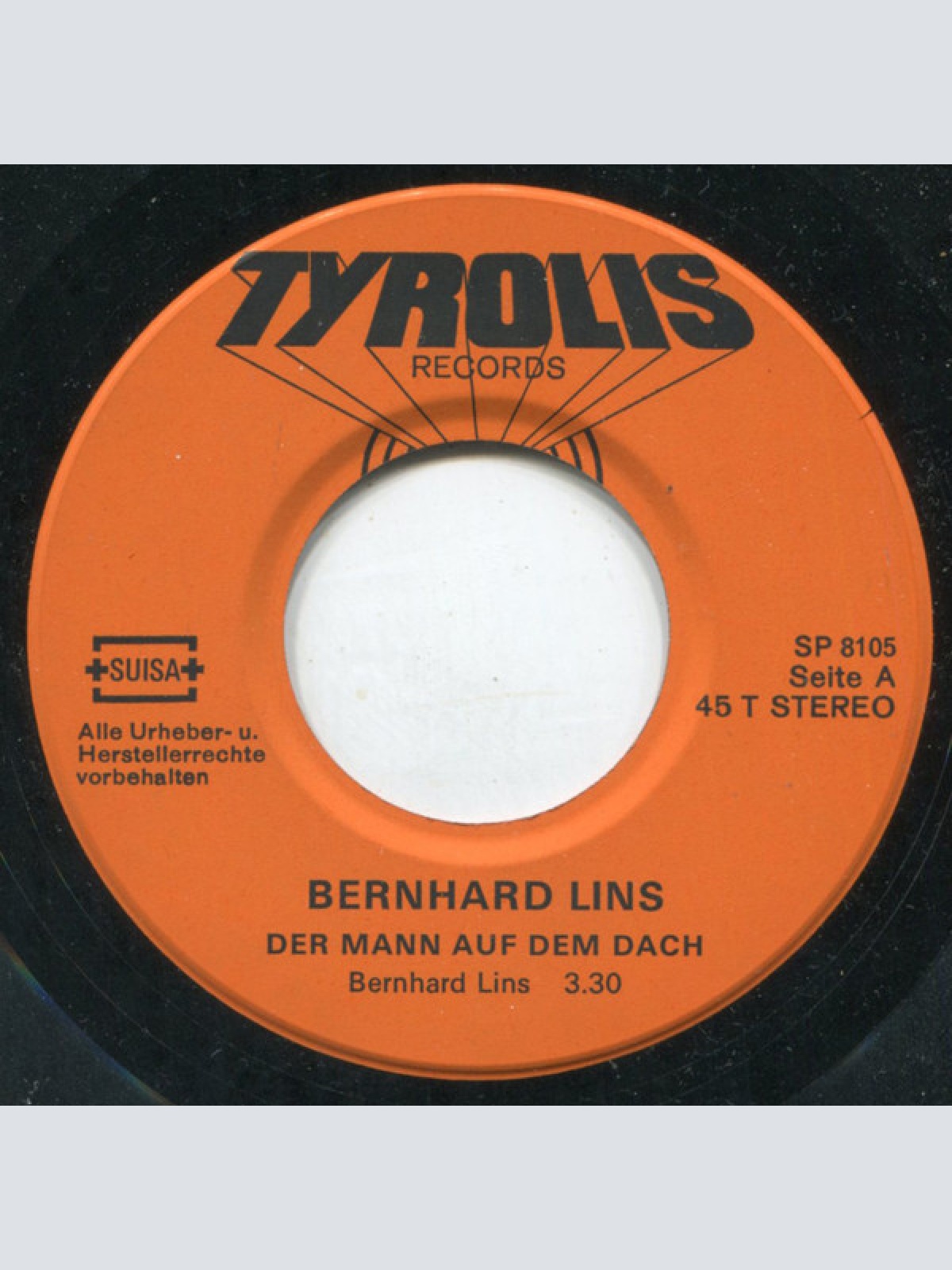 Vinyl / Bernhard Lins - Der Mann Auf Dem Dach / Meine Herren