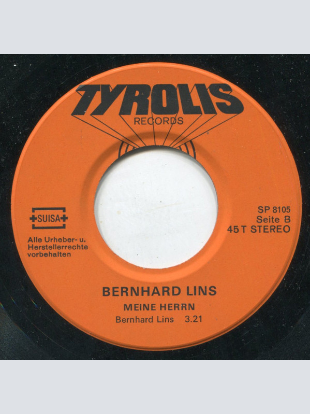 Vinyl / Bernhard Lins - Der Mann Auf Dem Dach / Meine Herren