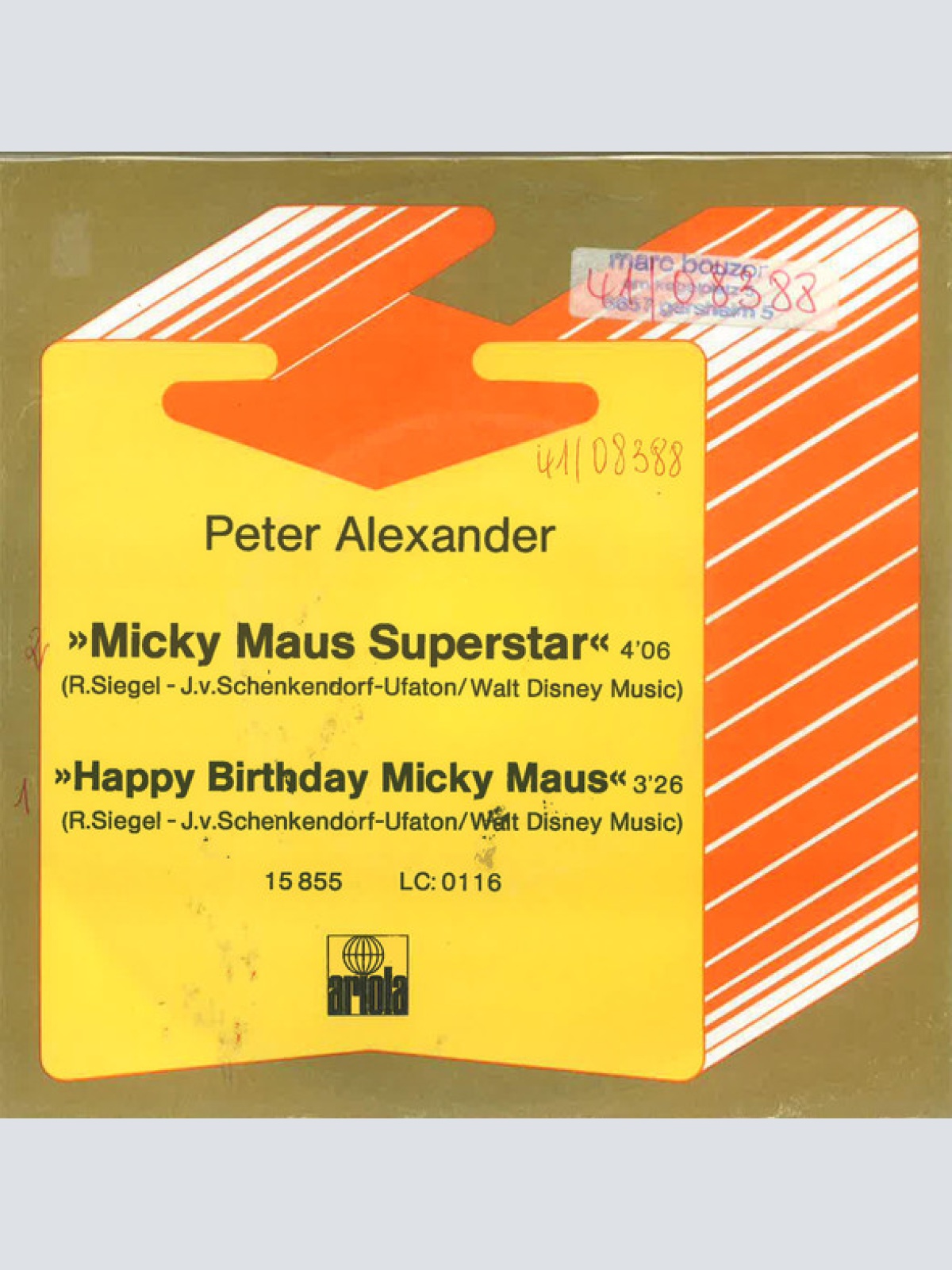 Vinyl / Peter Alexander - Happy Birthday Micky Maus