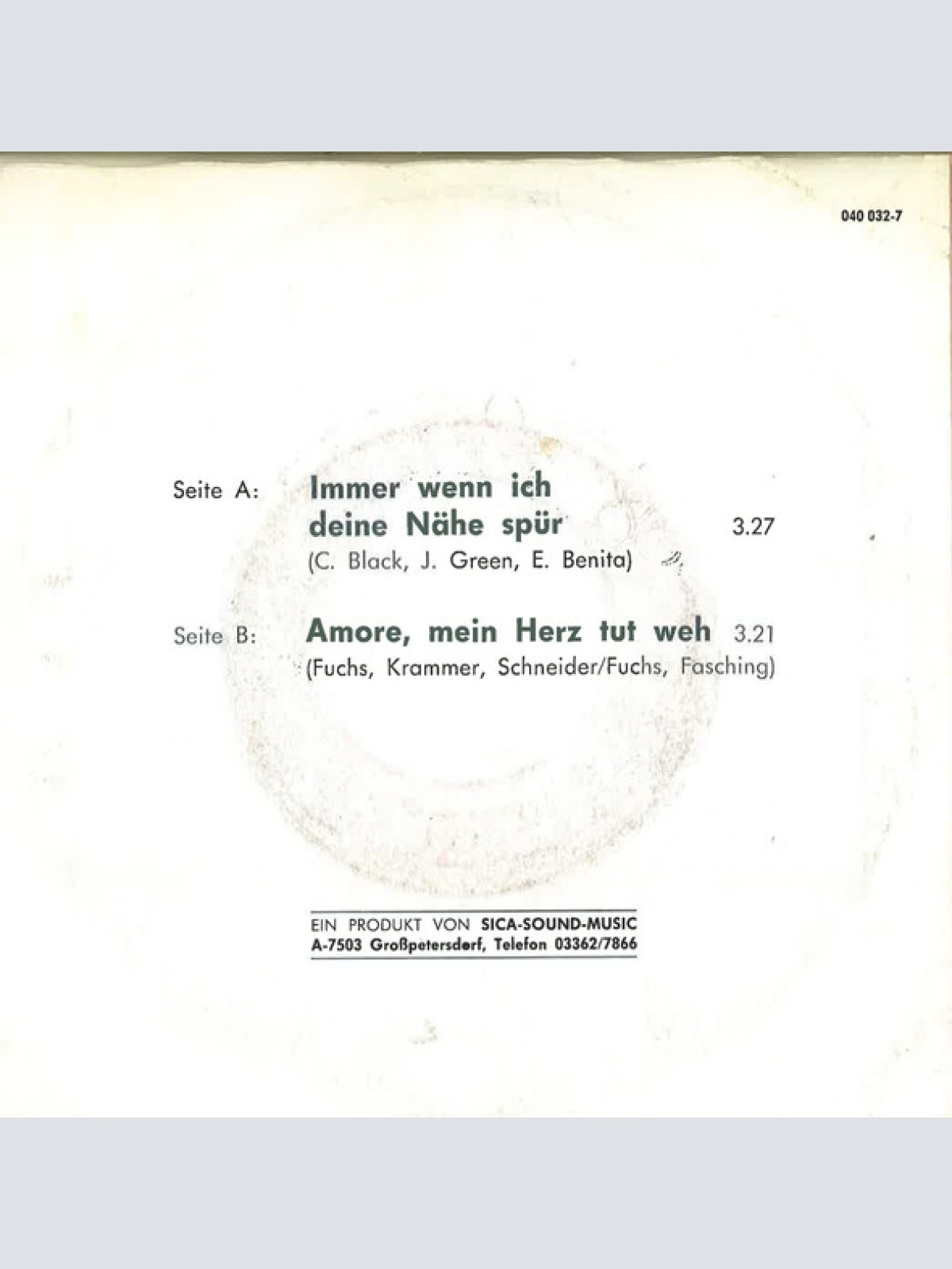 Vinyl / Rio Band (2) - Immer Wenn Ich Deine Nähe Spür