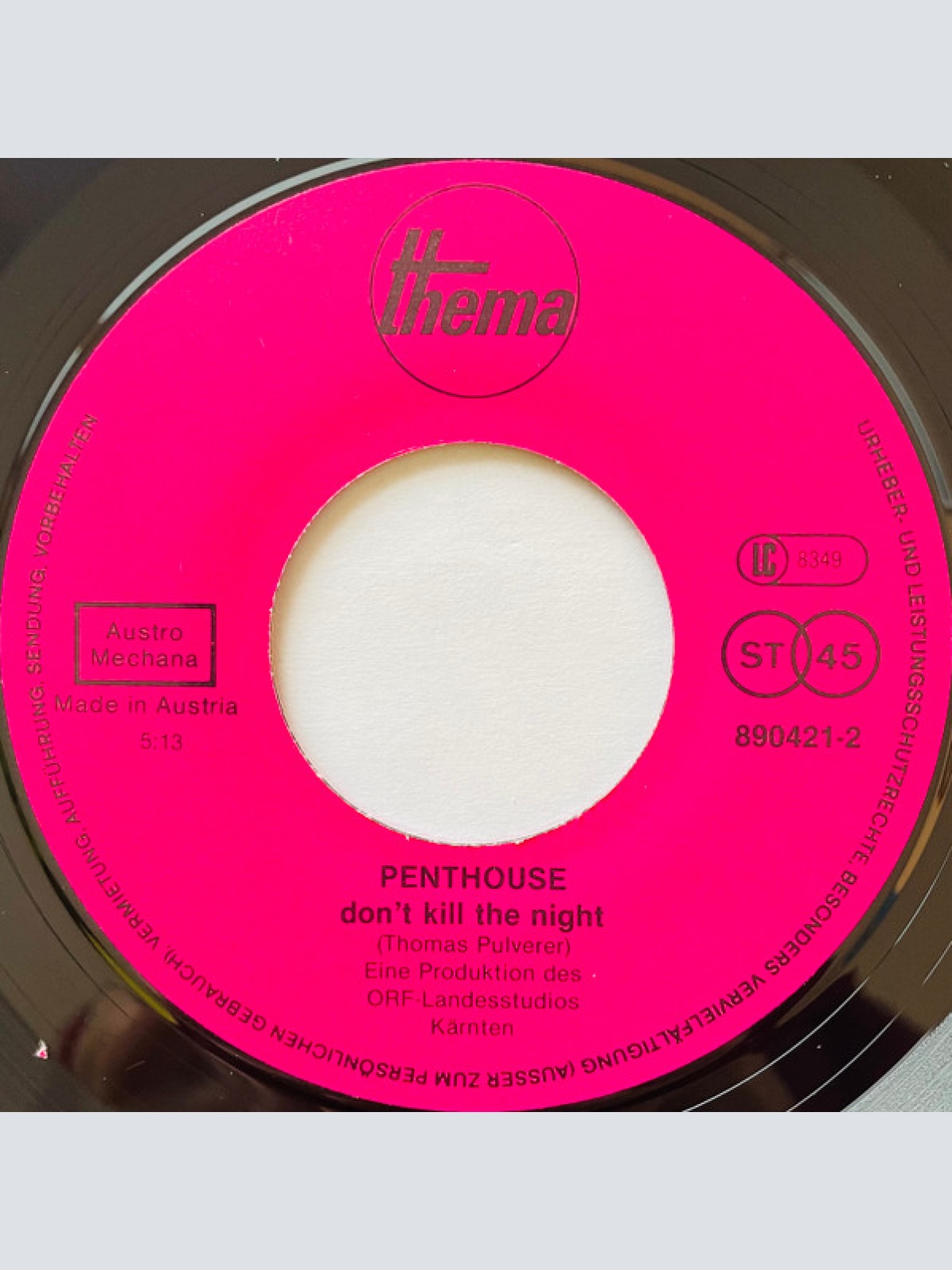 Vinyl / Penthouse (10) / G-Point (6) - Don't Kill The Night / Lights Of Love