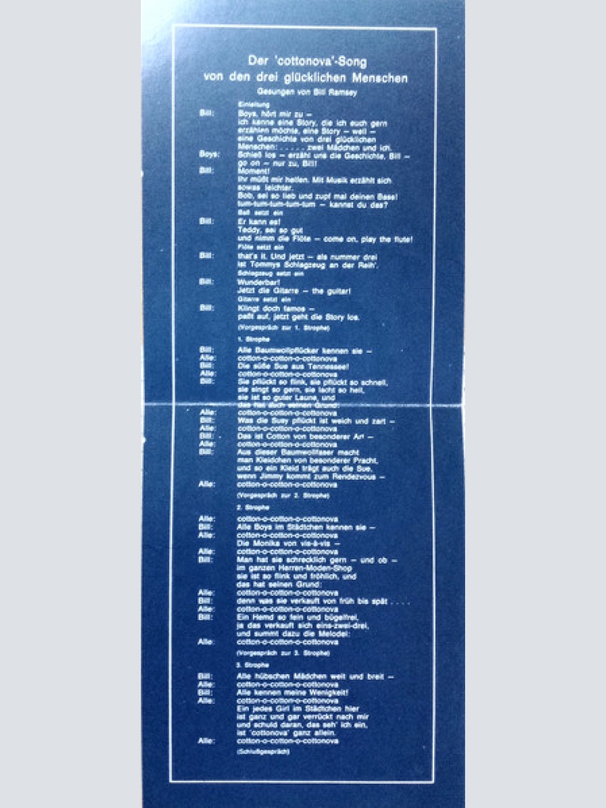 Vinyl / Bill Ramsey And The Cotton-Pickers - Cottonova Bossa Nova