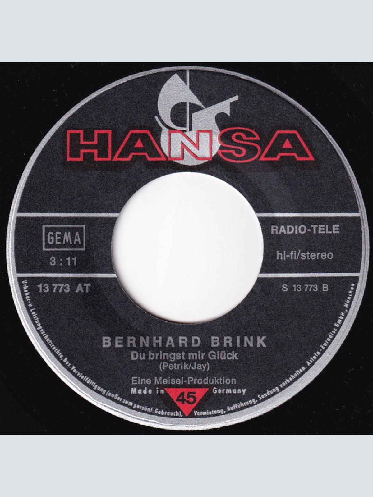 Vinyl / Bernhard Brink - Dann Sag' Ja