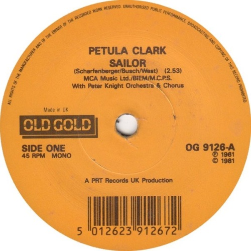 Vinyl / Petula Clark - Sailor