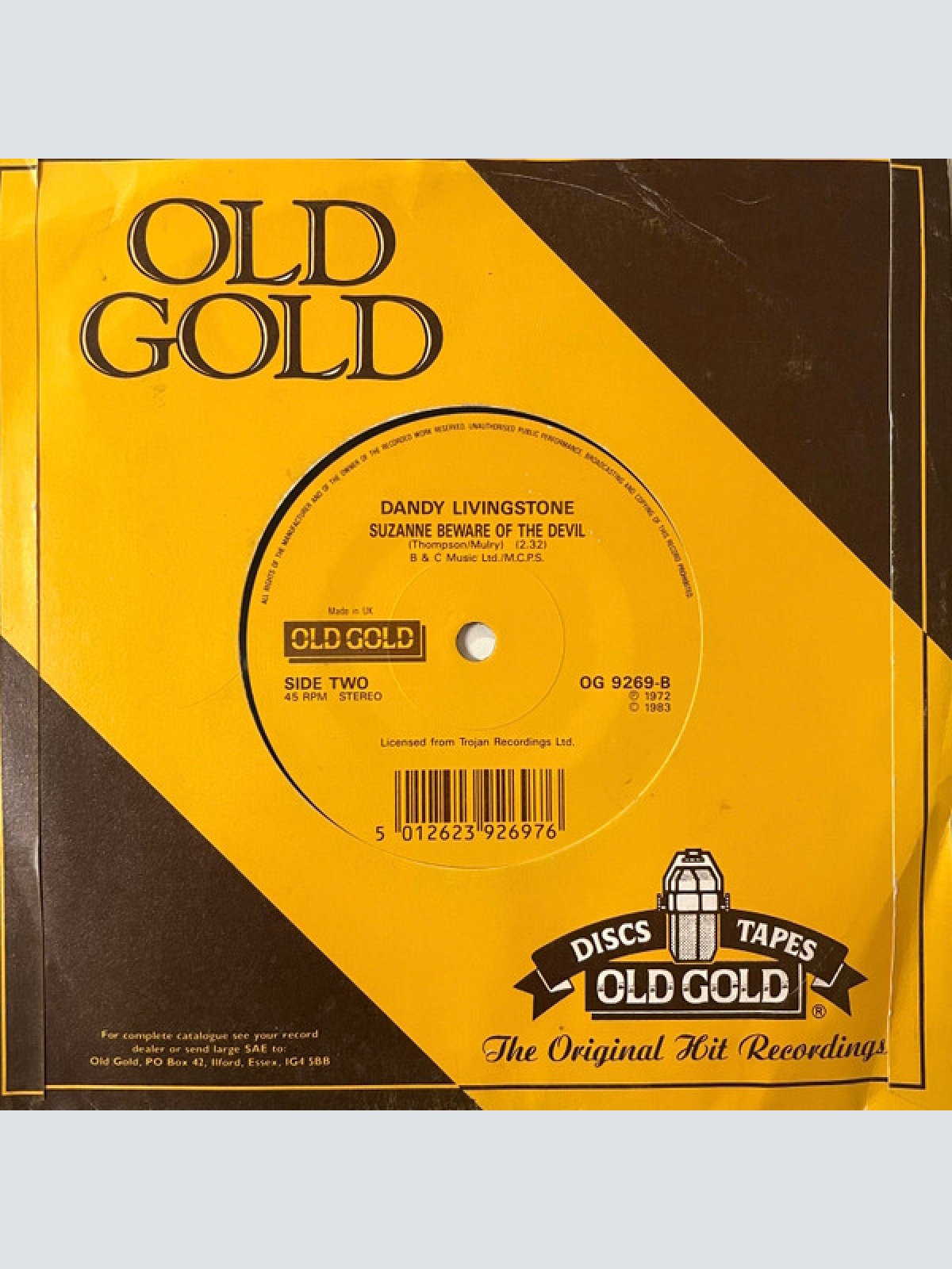 Vinyl / Jimmy Cliff / Dandy Livingstone - Wonderful World Beautiful People / Suzanne Beware Of The Devil