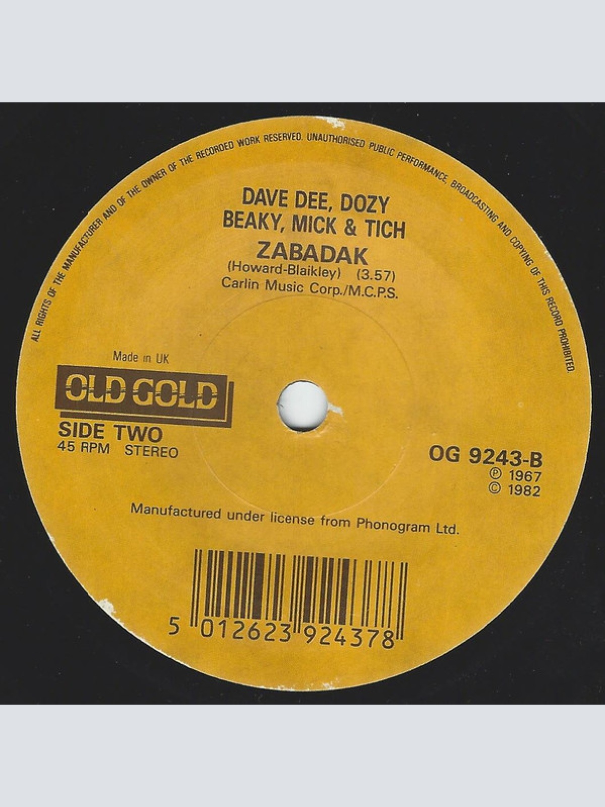 Vinyl / Dave Dee, Dozy, Beaky, Mick & Tich - Legend Of Xanadu / Zabadak