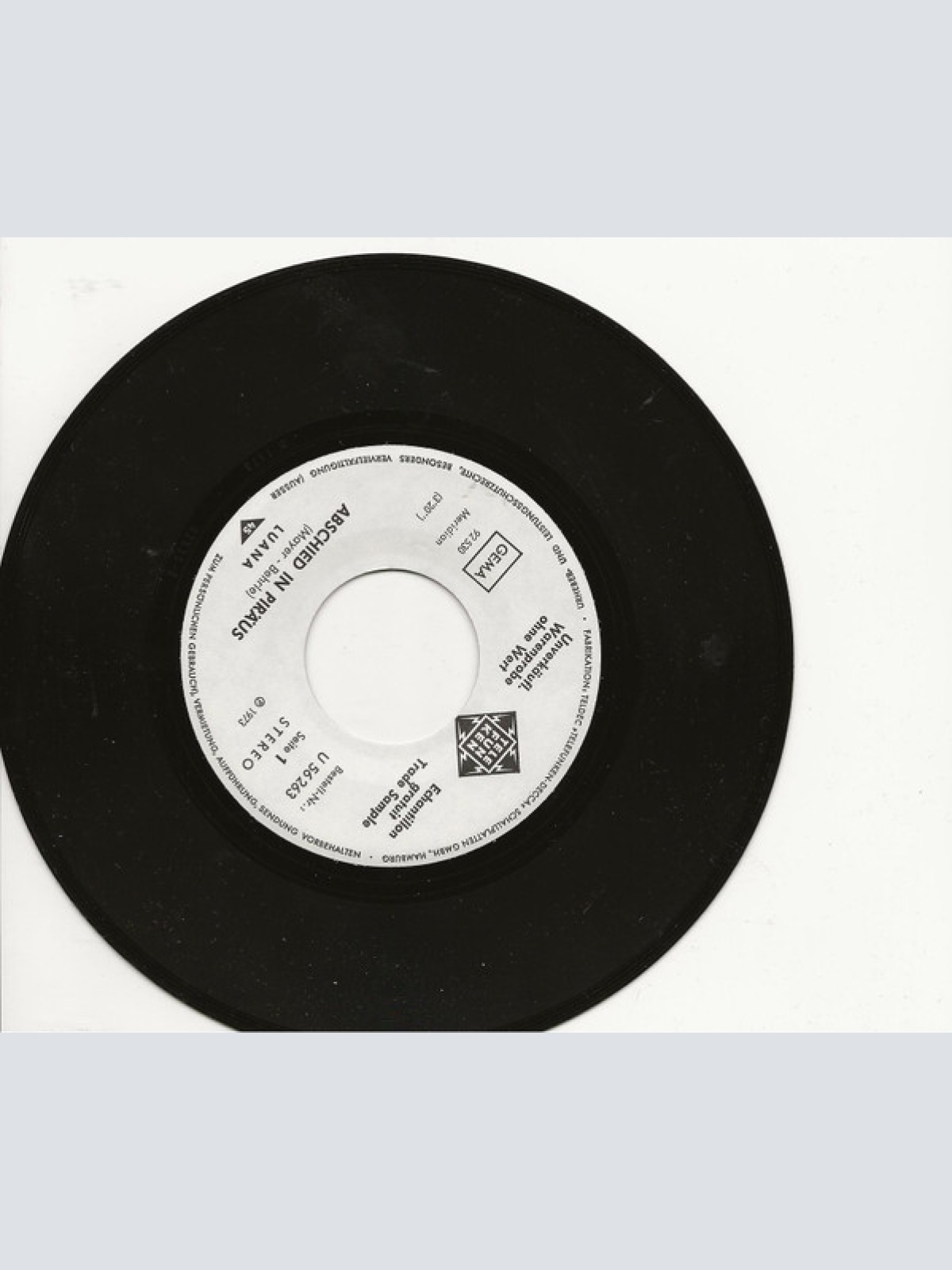 Vinyl / Luana (6) - 	Abschied In Piräus