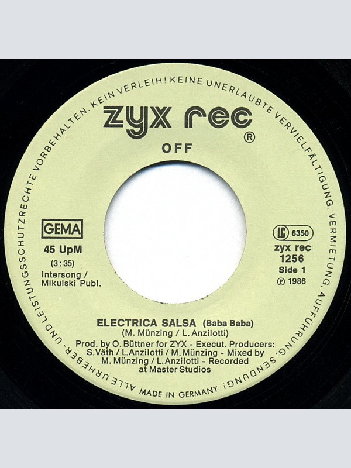 Vinyl / Off - Electrica Salsa (Baba Baba)
