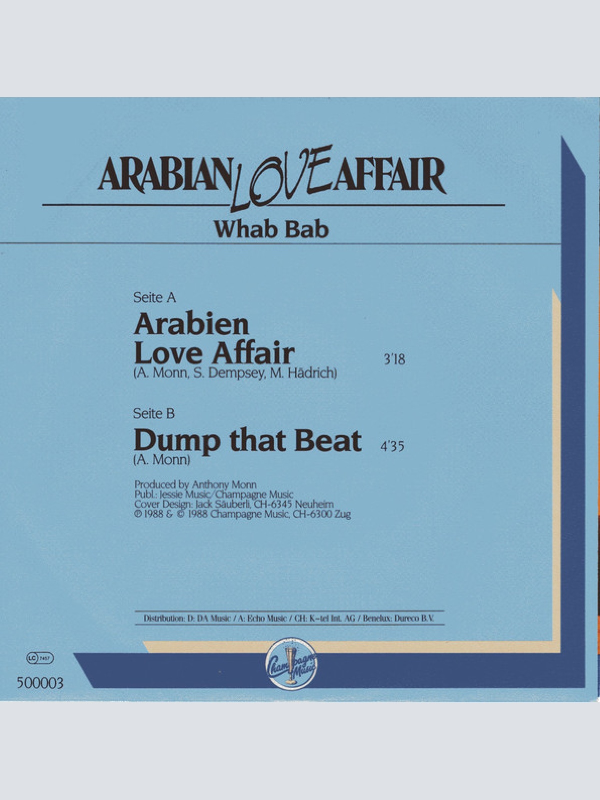 Vinyl / Whab Bab - Arabian Love Affair
