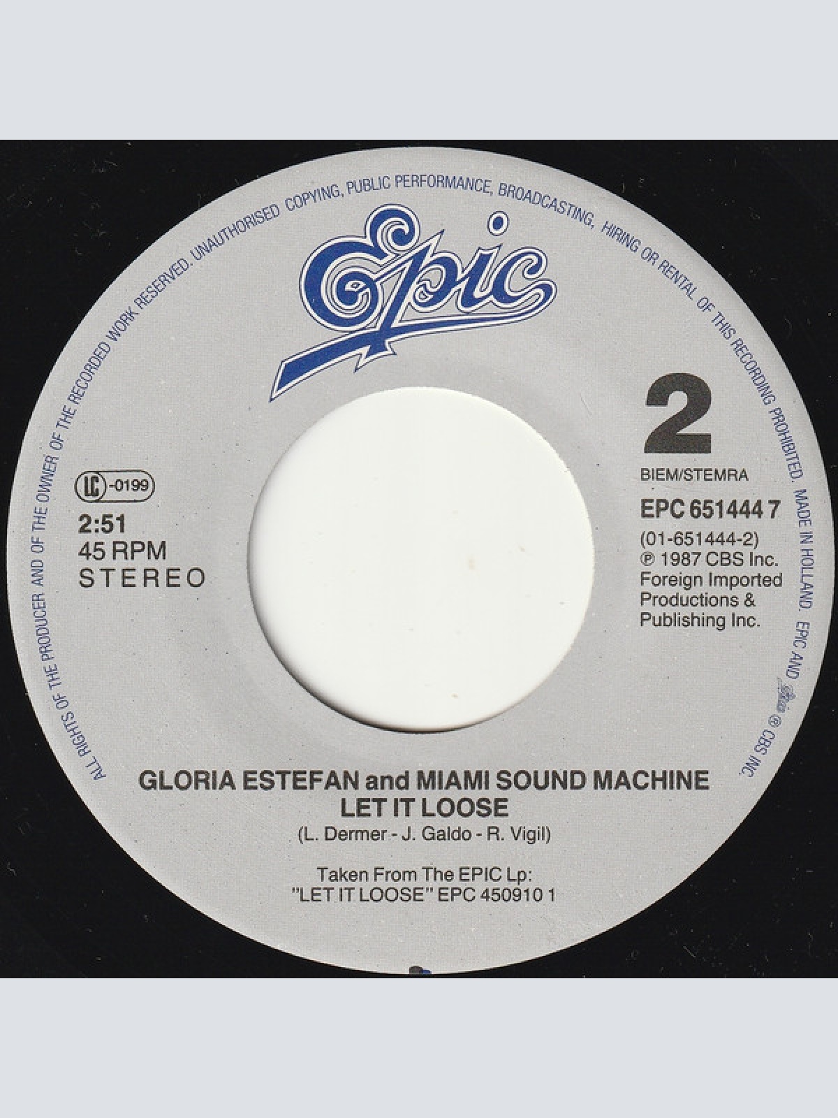 Vinyl / Gloria Estefan And Miami Sound Machine* - Can't Stay Away From You