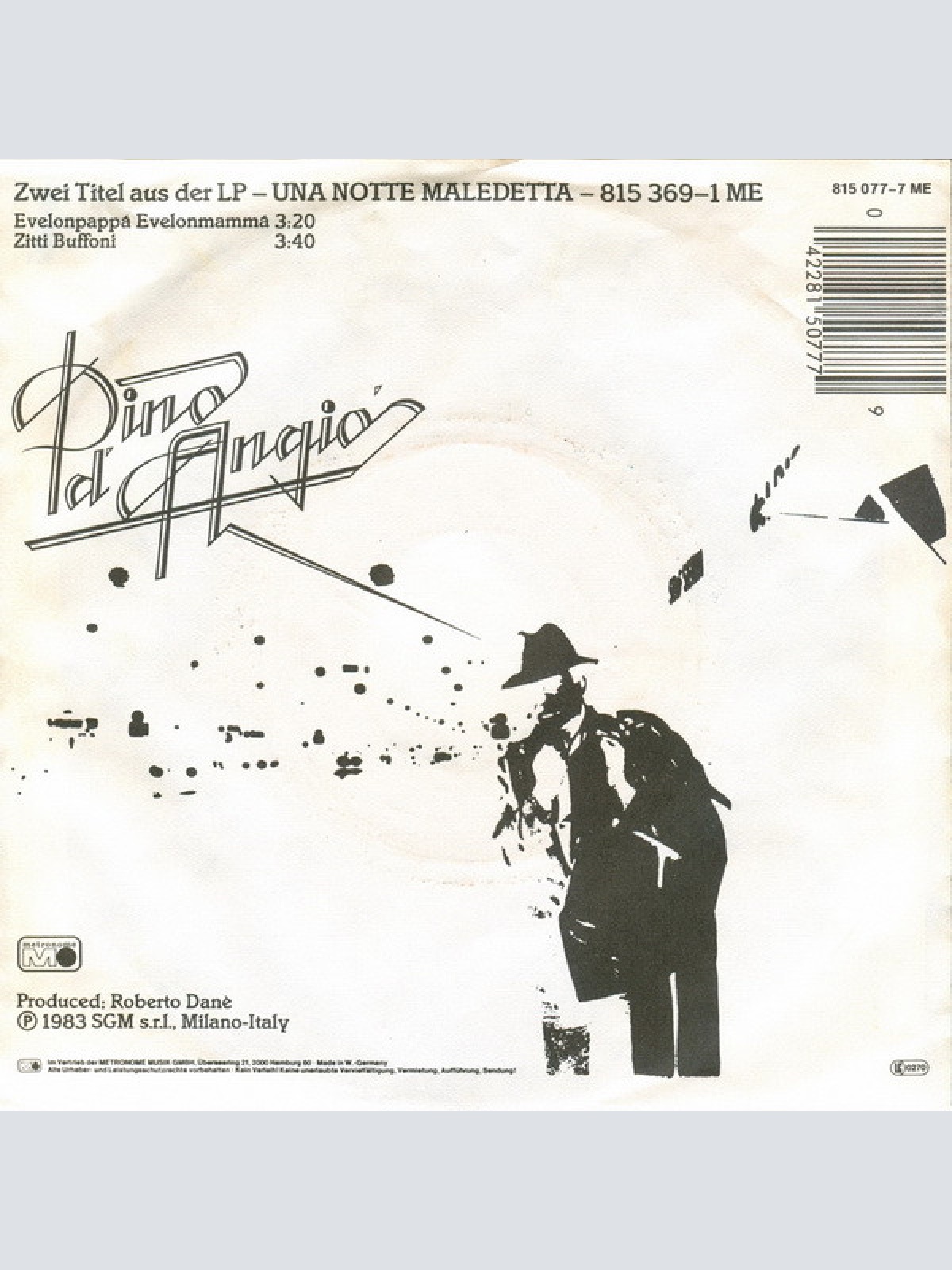 Vinyl / Pino d' Angio'* - Evelonpappa' Evelonmamma'