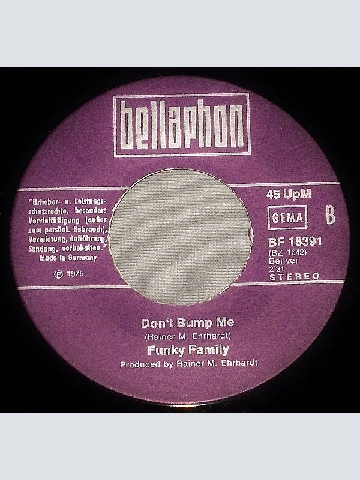 Vinyl / Funky Family (3) - Bumper Queen / Don't Bump Me