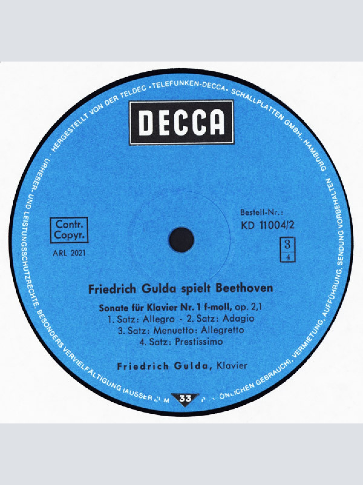 Vinyl / Beethoven*, Friedrich Gulda - Eroica-Variationen / Les Adieux / Klaviersonate Nr. 1 U. 2