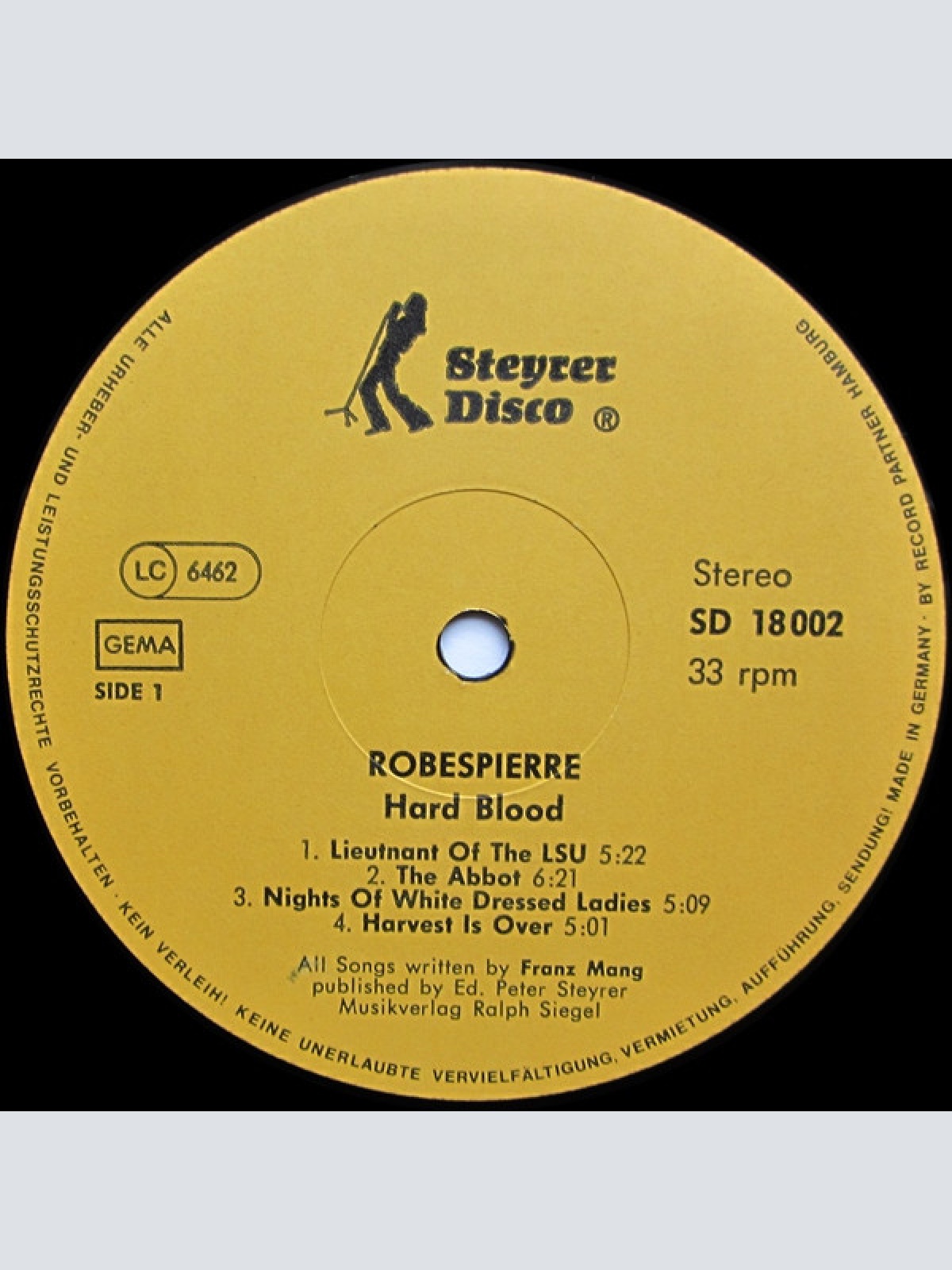 Vinyl / Robespierre (3) - Hard Blood