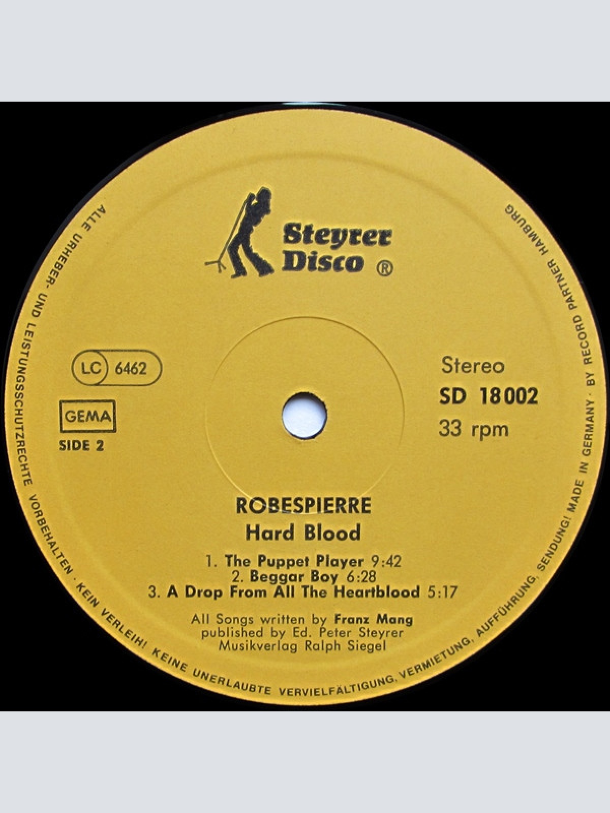 Vinyl / Robespierre (3) - Hard Blood