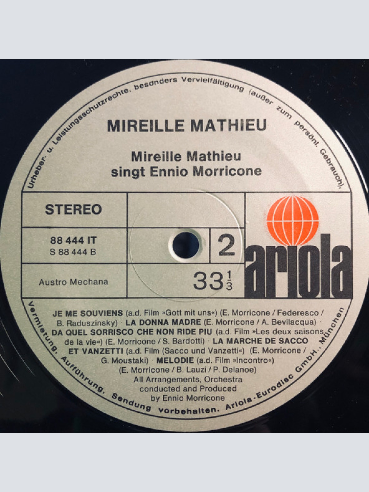 Vinyl / Mireille Mathieu / Ennio Morricone - Mireille Mathieu Singt Ennio Morricone