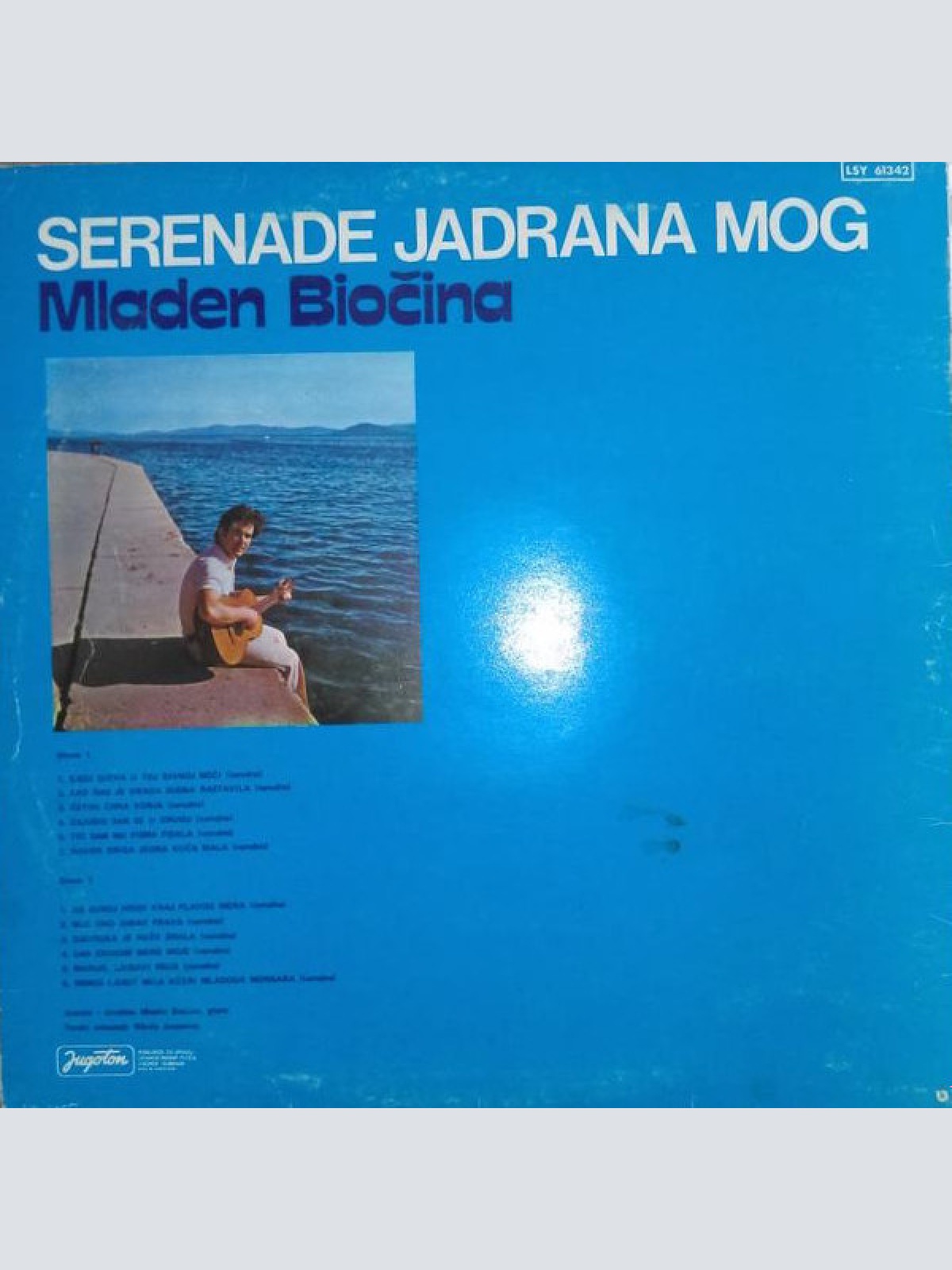 Vinyl / Mladen Biočina - Serenade Jadrana Mog