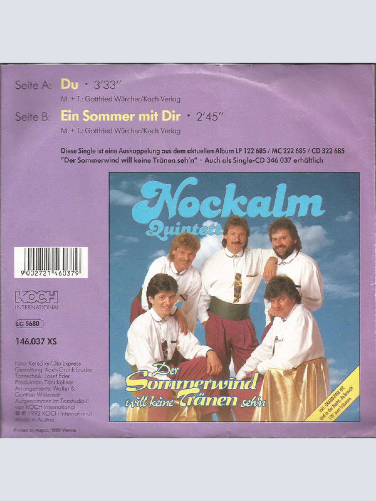 Vinyl / Nockalm Quintett - Du