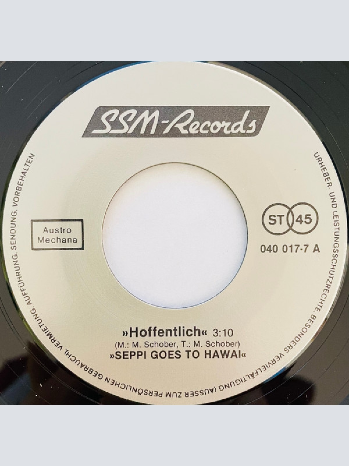 Vinyl / Seppi Goes To Hawai - Hoffentlich