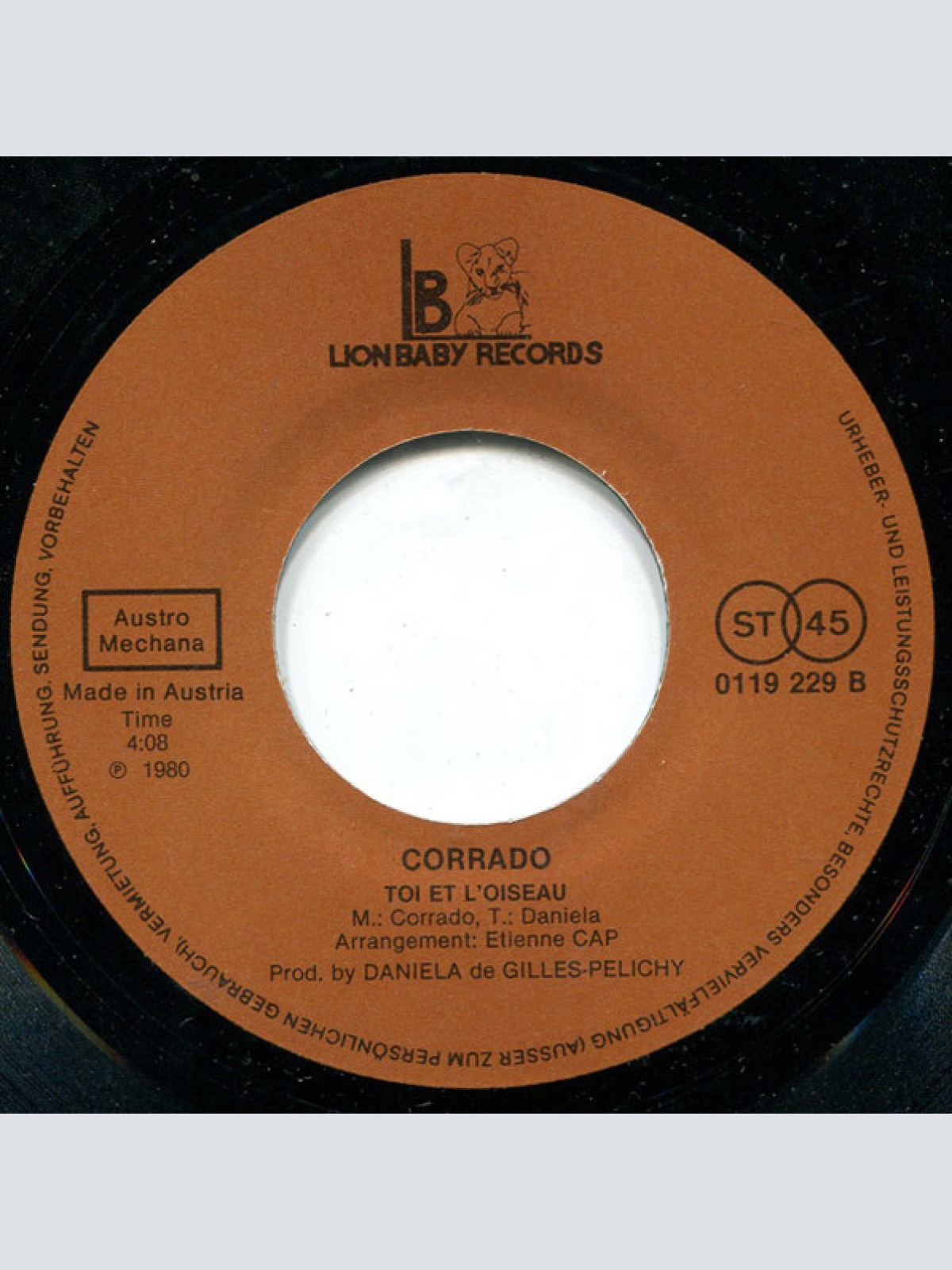 Vinyl / Corrado (10) - Je T'aime