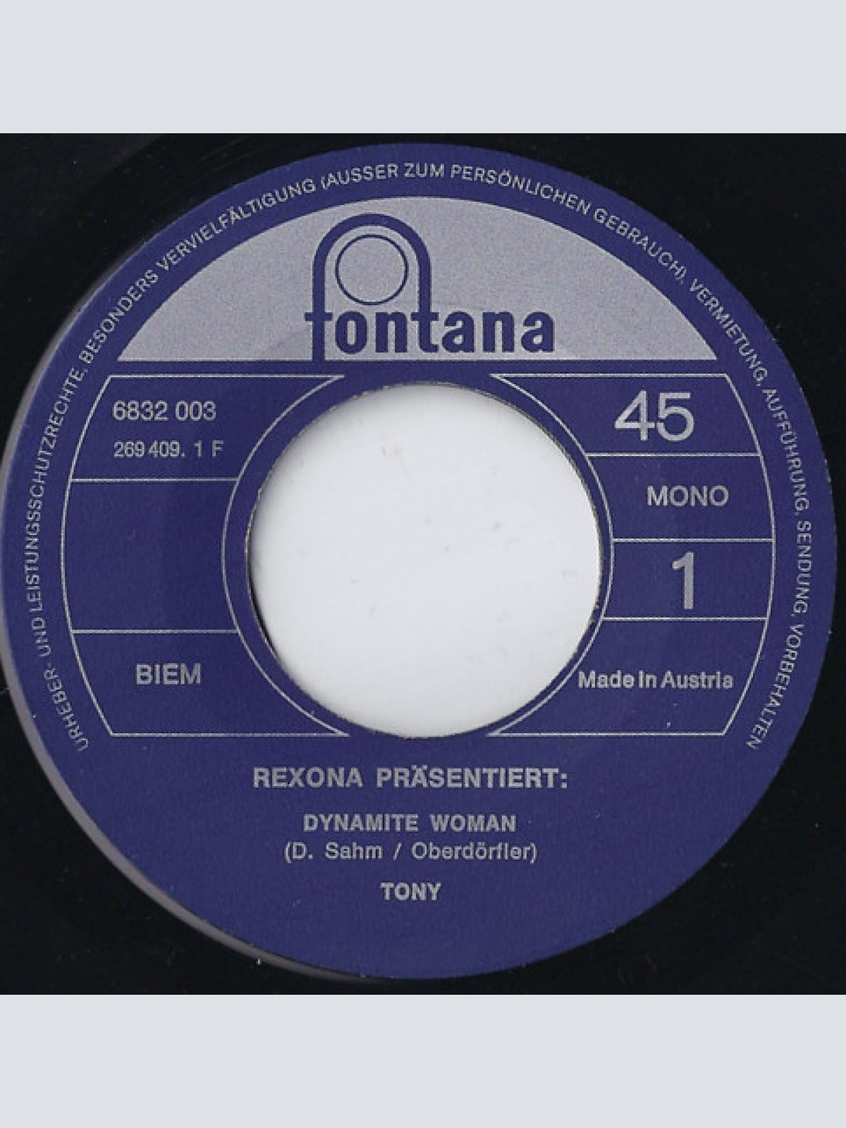 Vinyl / Tony (9) - Dynamite Woman