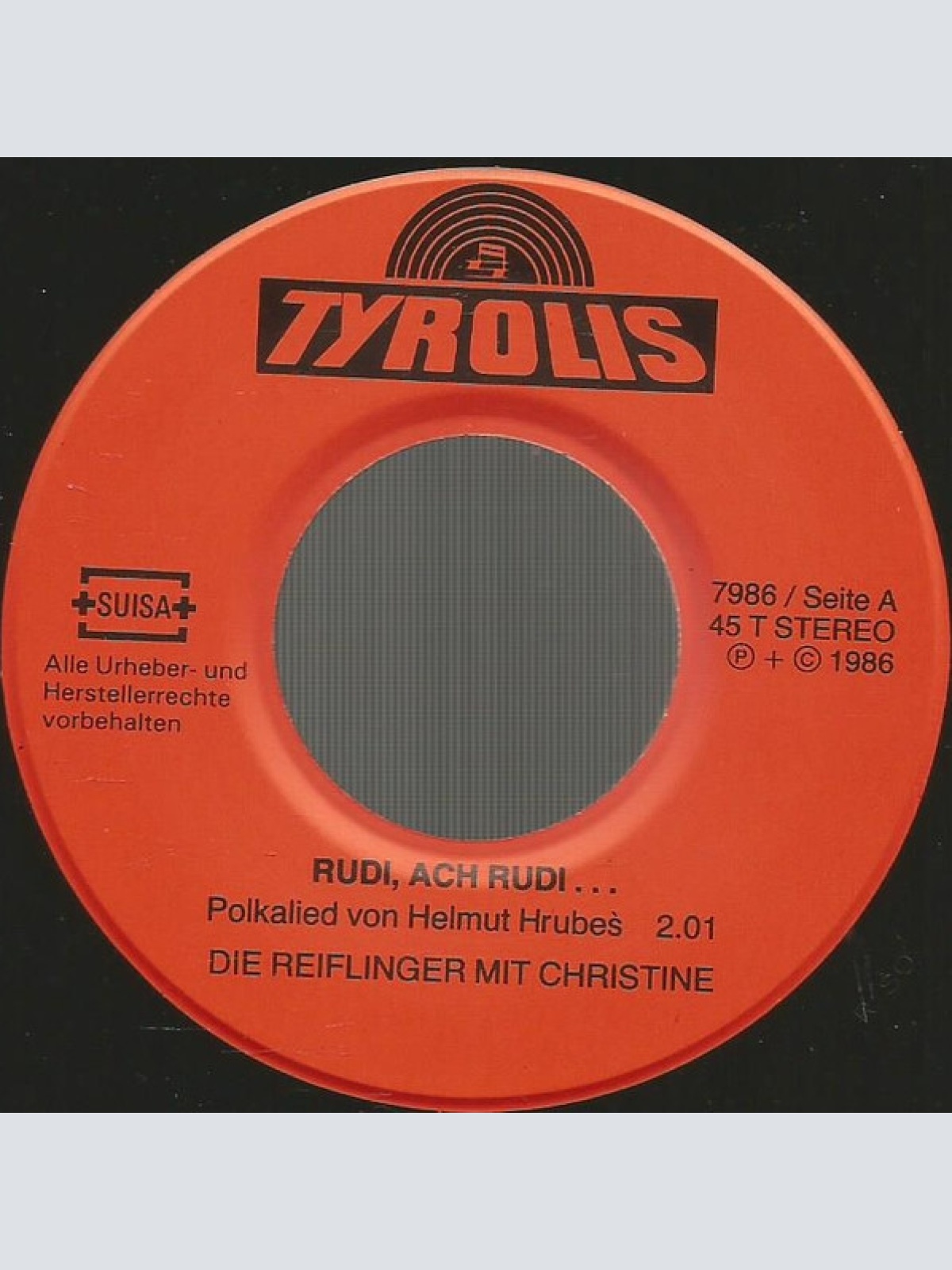 Vinyl / Die Reiflinger* Mit Christine (113) - Rudi, Ach Rudi...