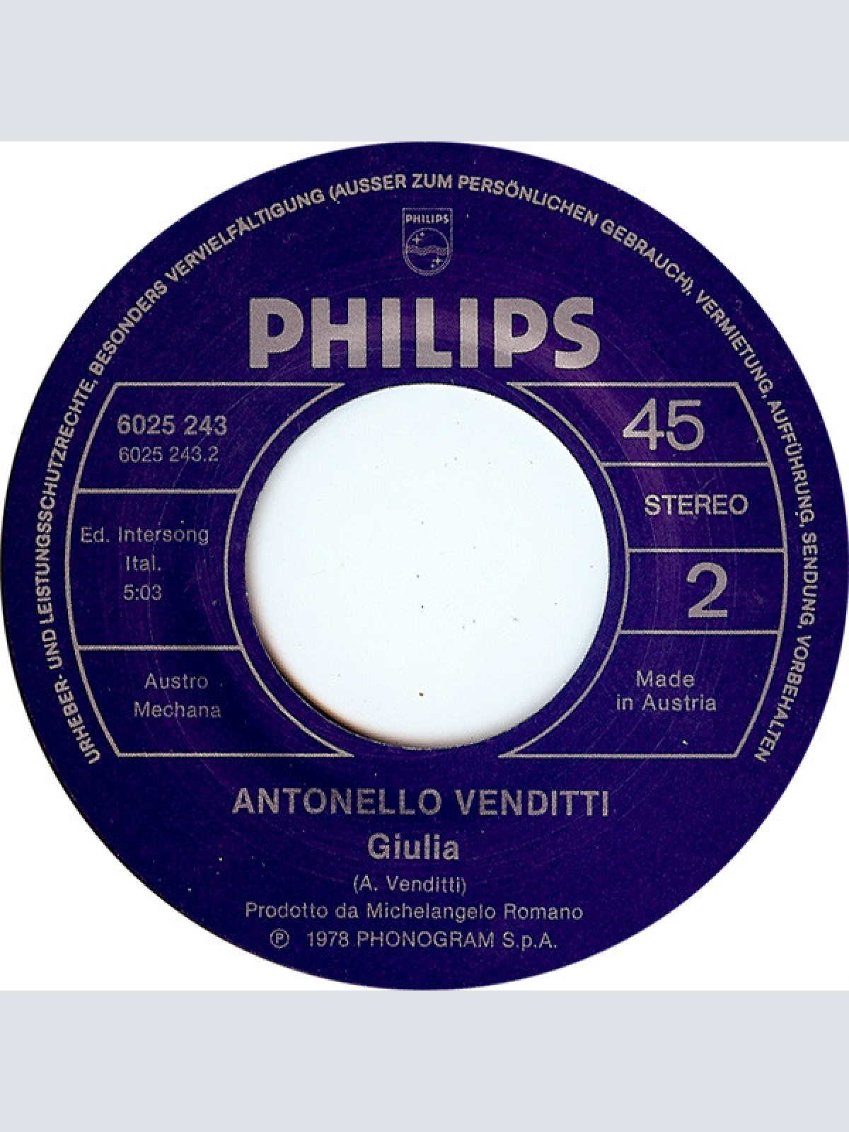 Vinyl / Antonello Venditti - Bomba O Non Bomba